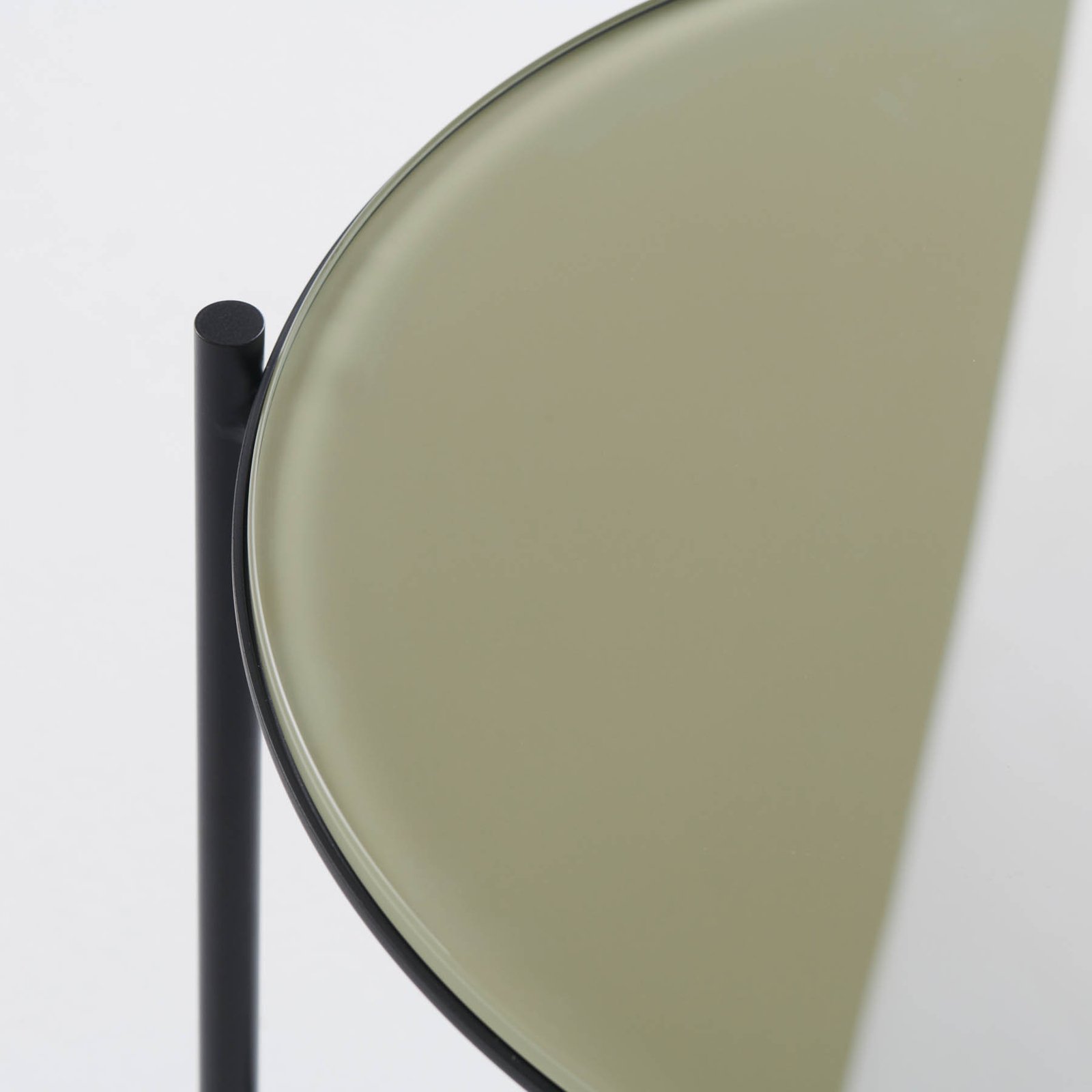 GRUPA Igram LED floor lamp steel table top glass