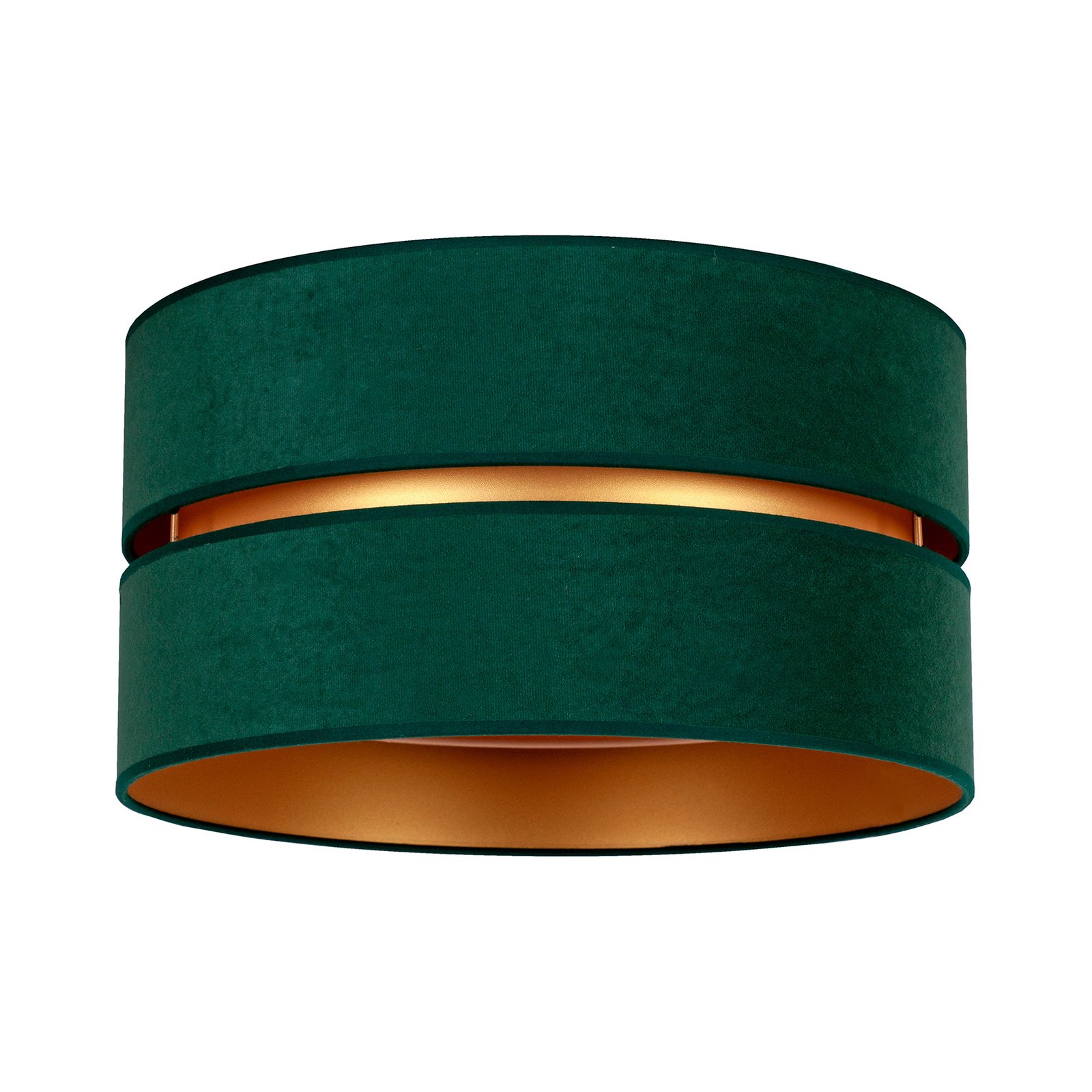 Duo loftlampe, grøn/guld Ø 60 cm, 1 lyskilde