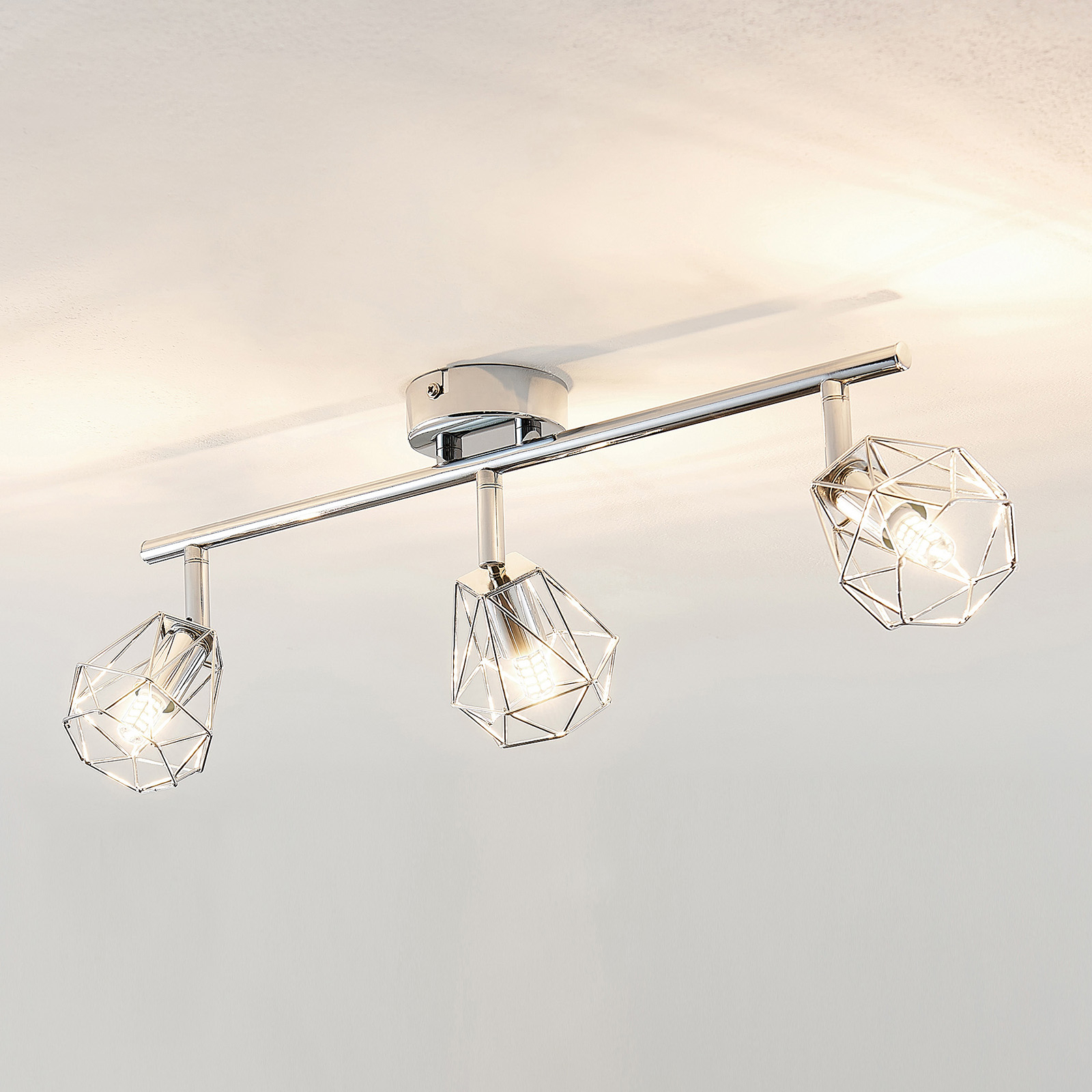 Lindby Giada LED ceiling spotlight, 3-bulb