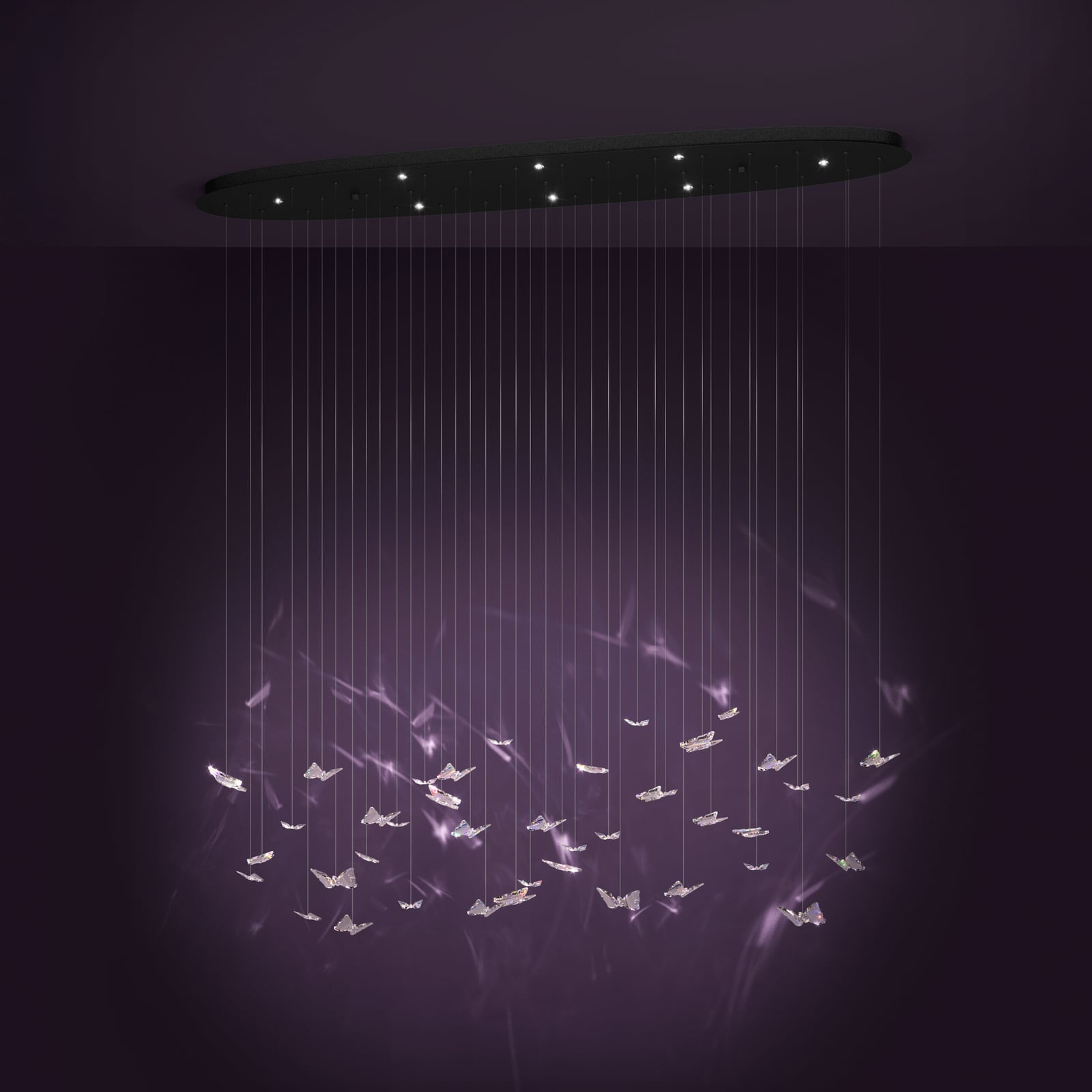 Adrados LED-Hängelampe, oval, 8-fl. - EGLO Stars Of Light