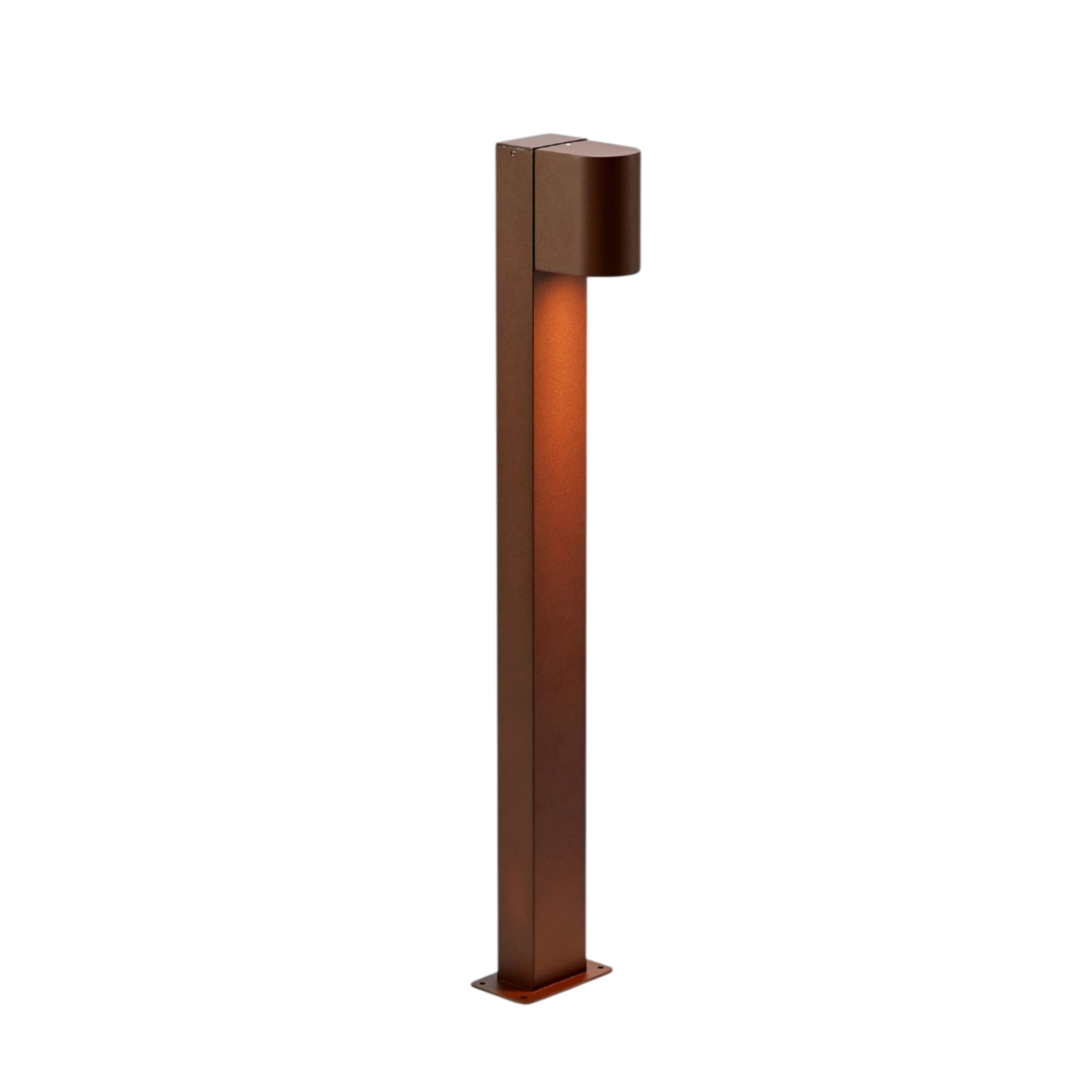 Alor LED tuinpadverlichting, bruin, IP65, hoogte 75 cm, dimbaar