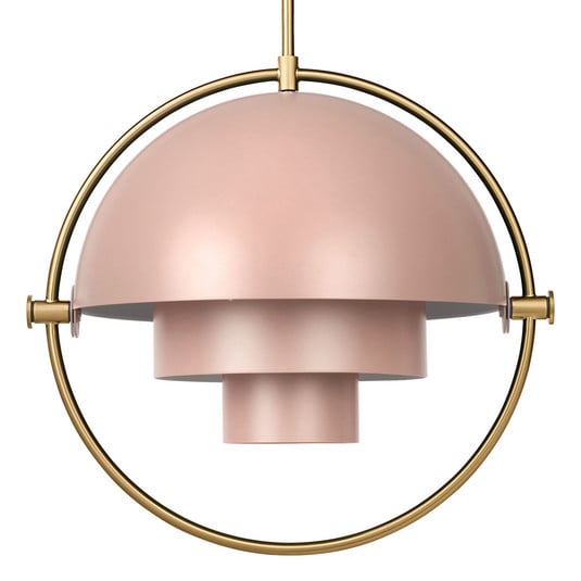 Multi-Lite Lámpara Colgante Ø36 Latón/Rosa Dust - GUBI