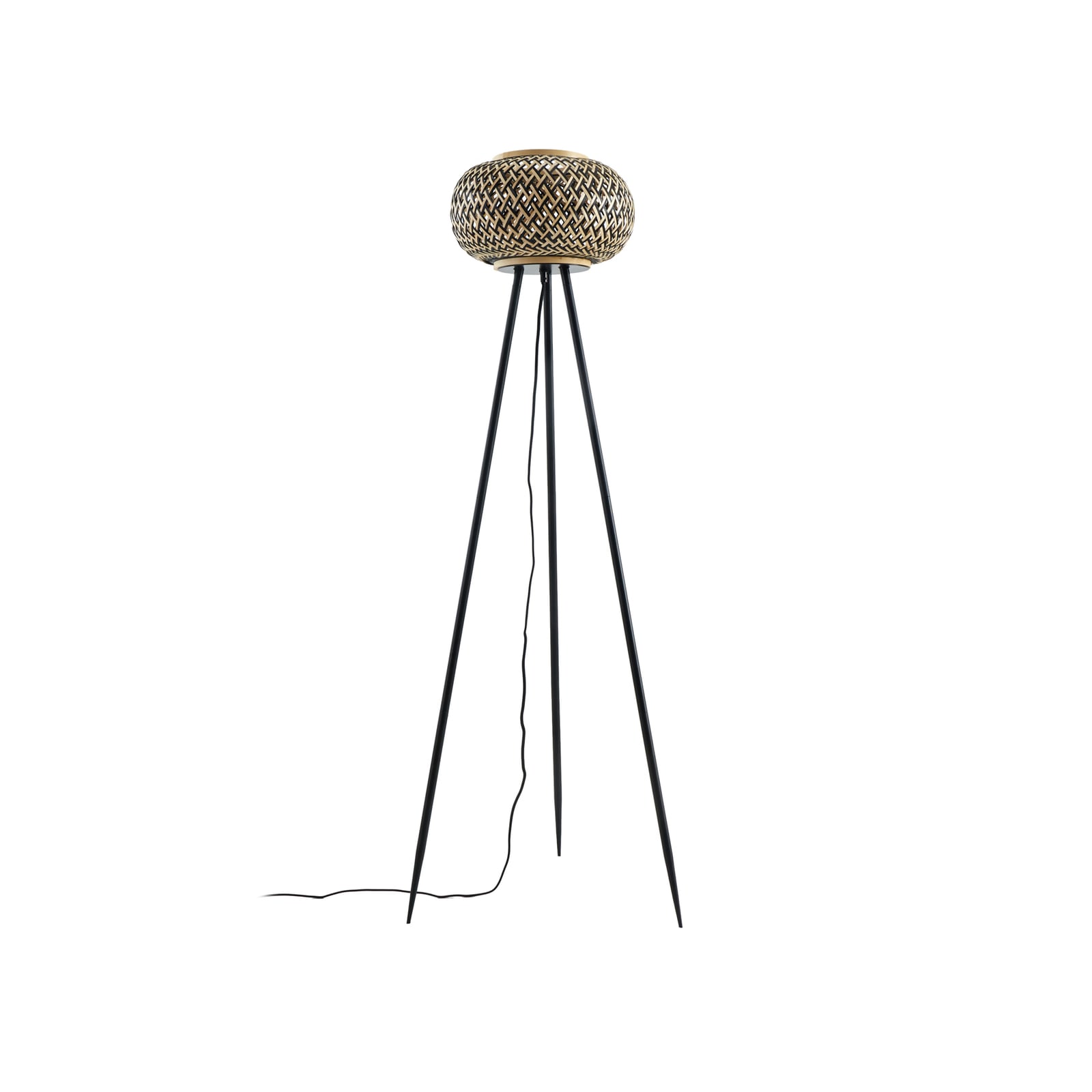 Nerys Lampadaire Black/Wood - Lindby