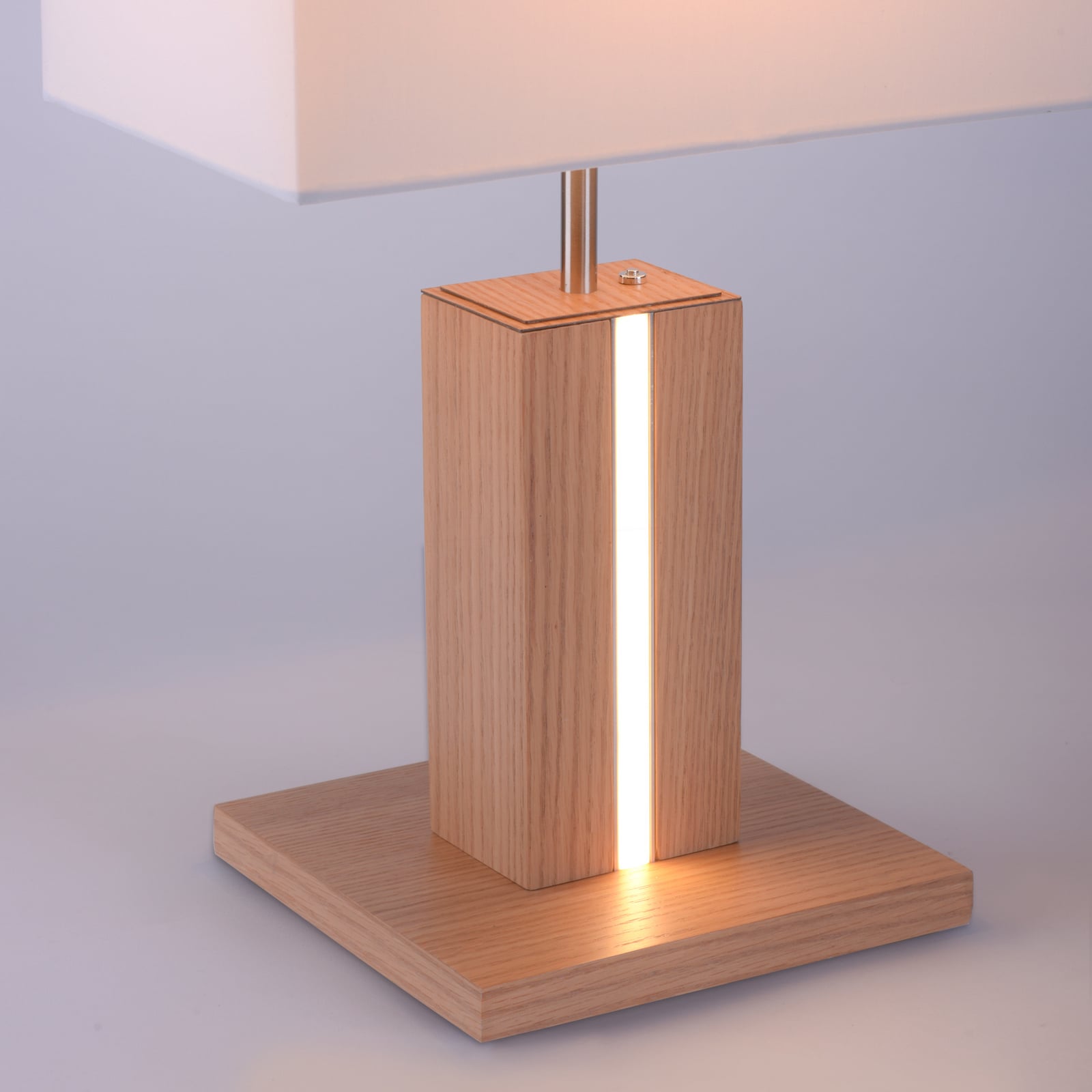 Lampa stołowa Amanda drewno dwa źródła światła Lampa stołowa Amanda drewno dwa źródła światła