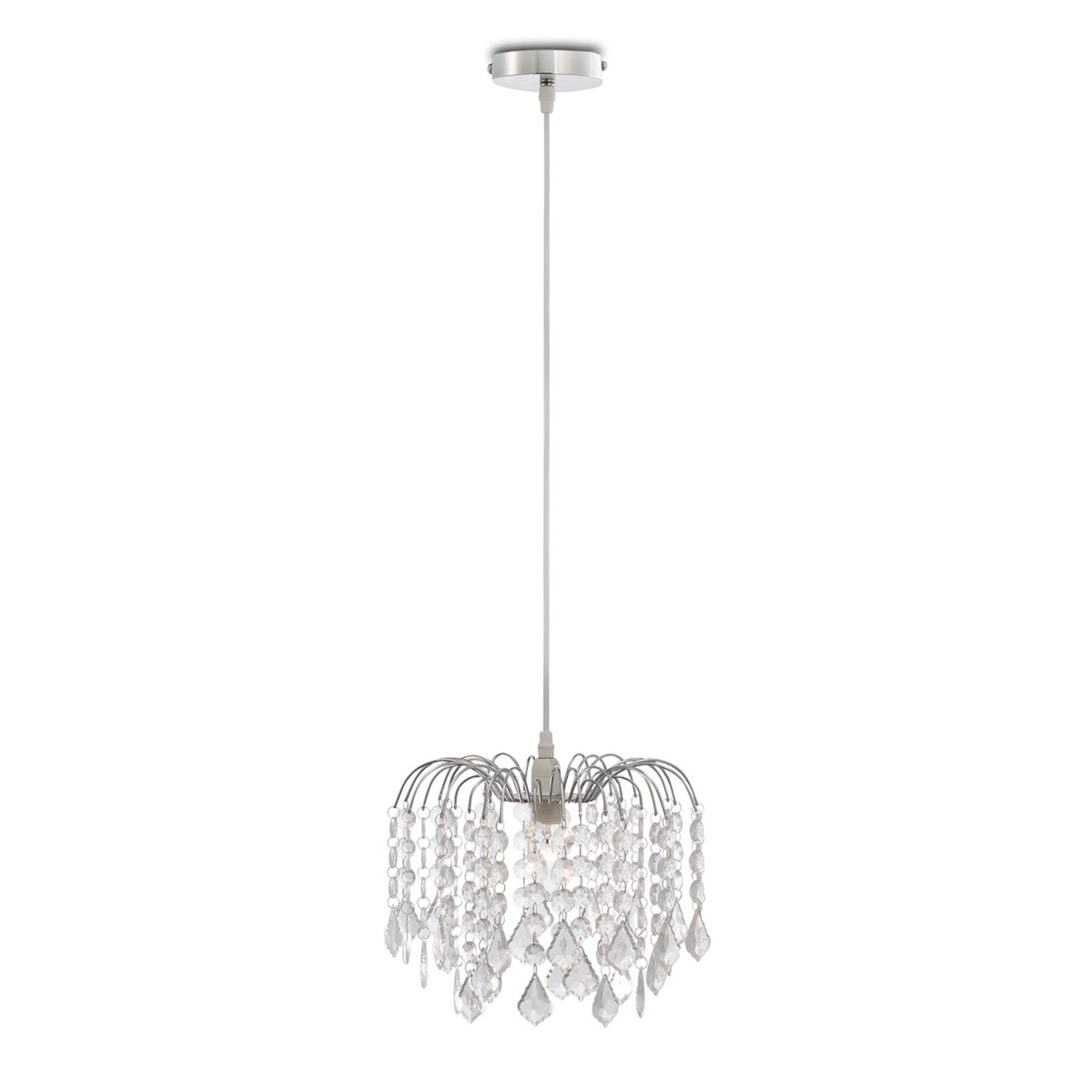 Jelly hanging light with clear decorative elements