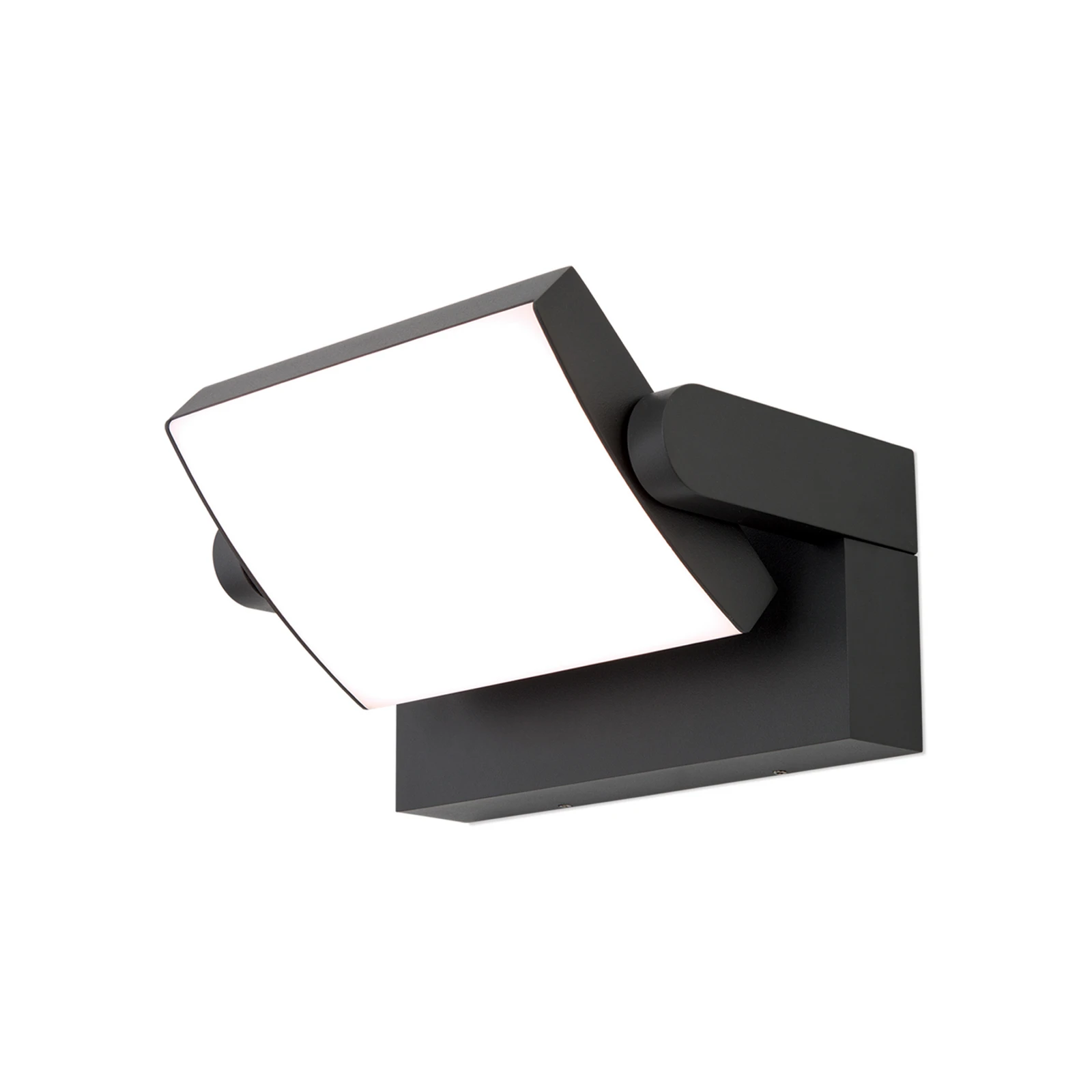 LED-utomhusvägglampa Ginger, IP54, CCT antracit
