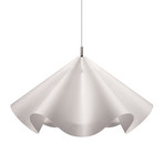 Suspension Sinuate, acier/blanc, Ø 75 cm, E27, papier - Moebe