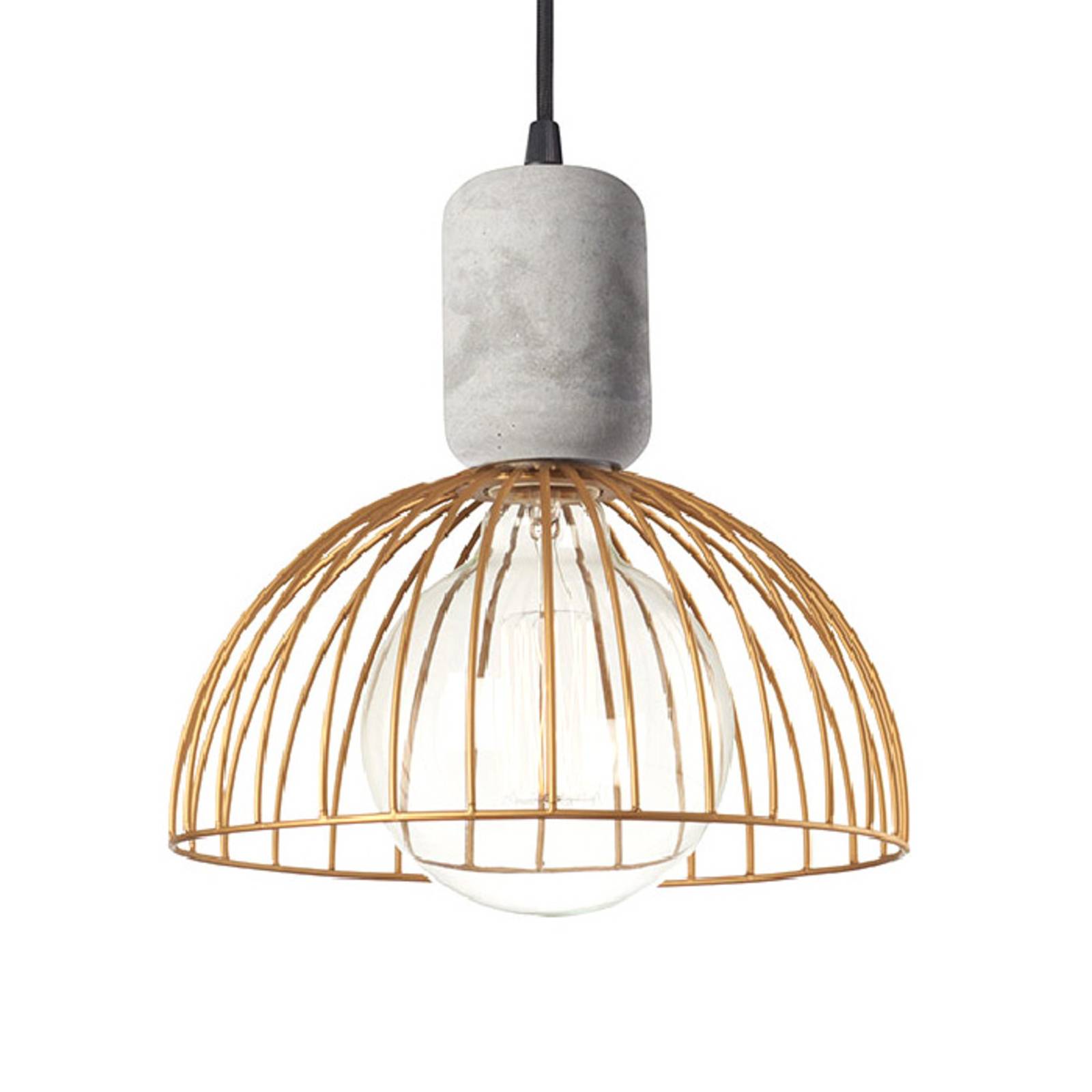 LEDS-C4 Contrast hänglampa Ø 247 cement/guld