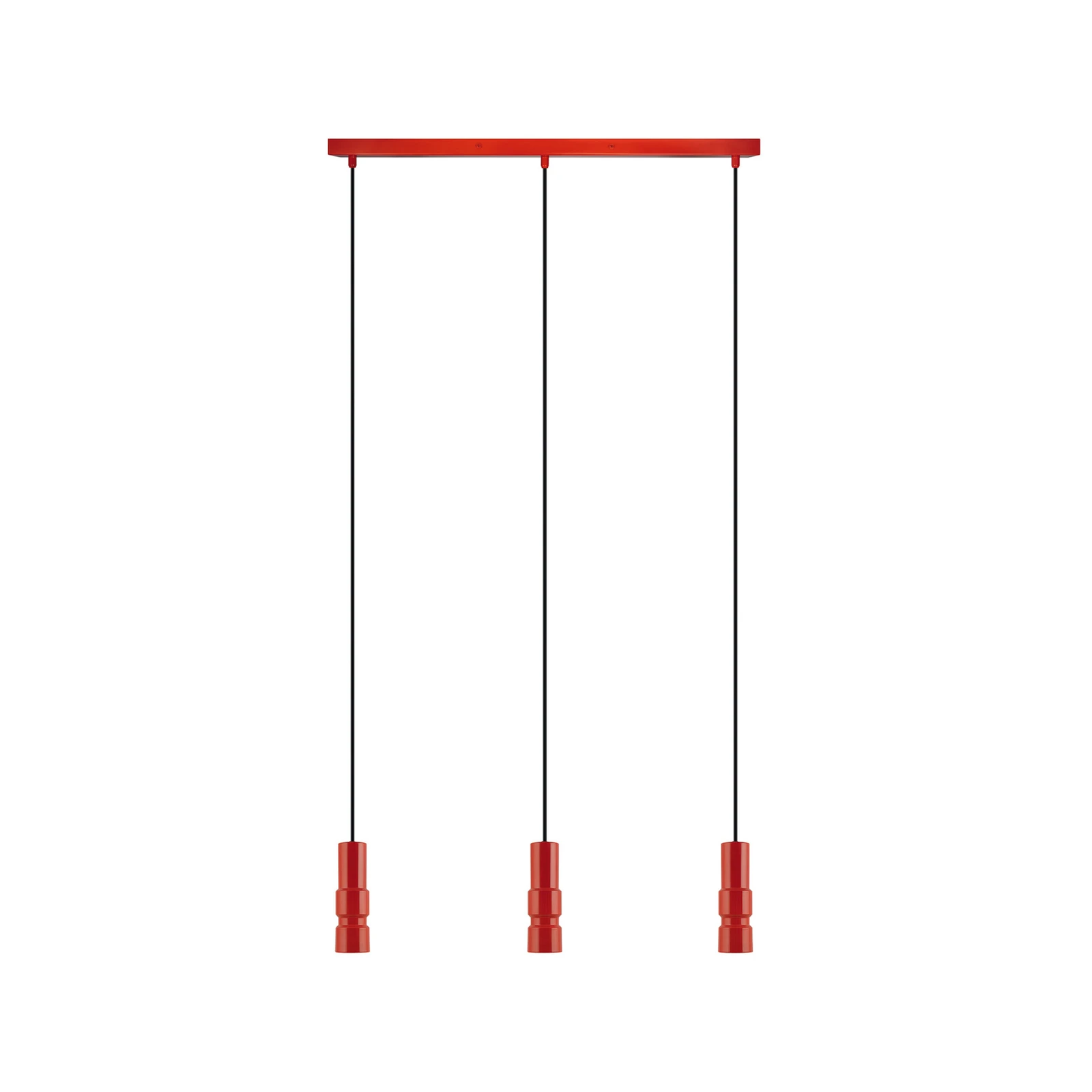 OSRAM hengelampe Decor Bolty, rød, lengde 66 cm, 3 lyskilder