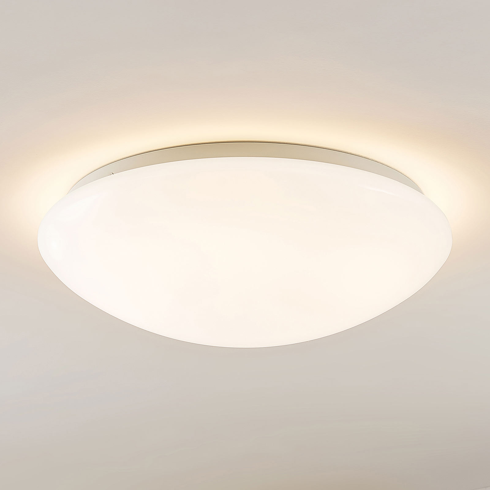 Arcchio Younes LED-Deckenlampe, weiß, rund, 40 cm