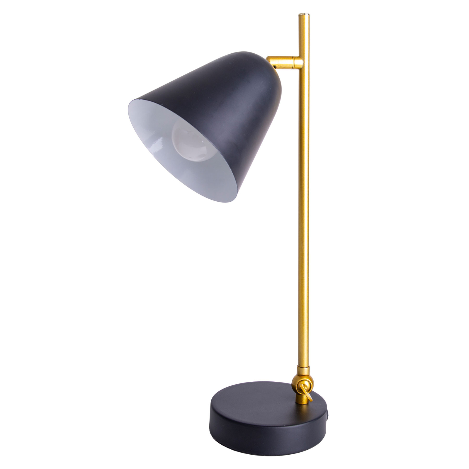 Triton table lamp in black and gold