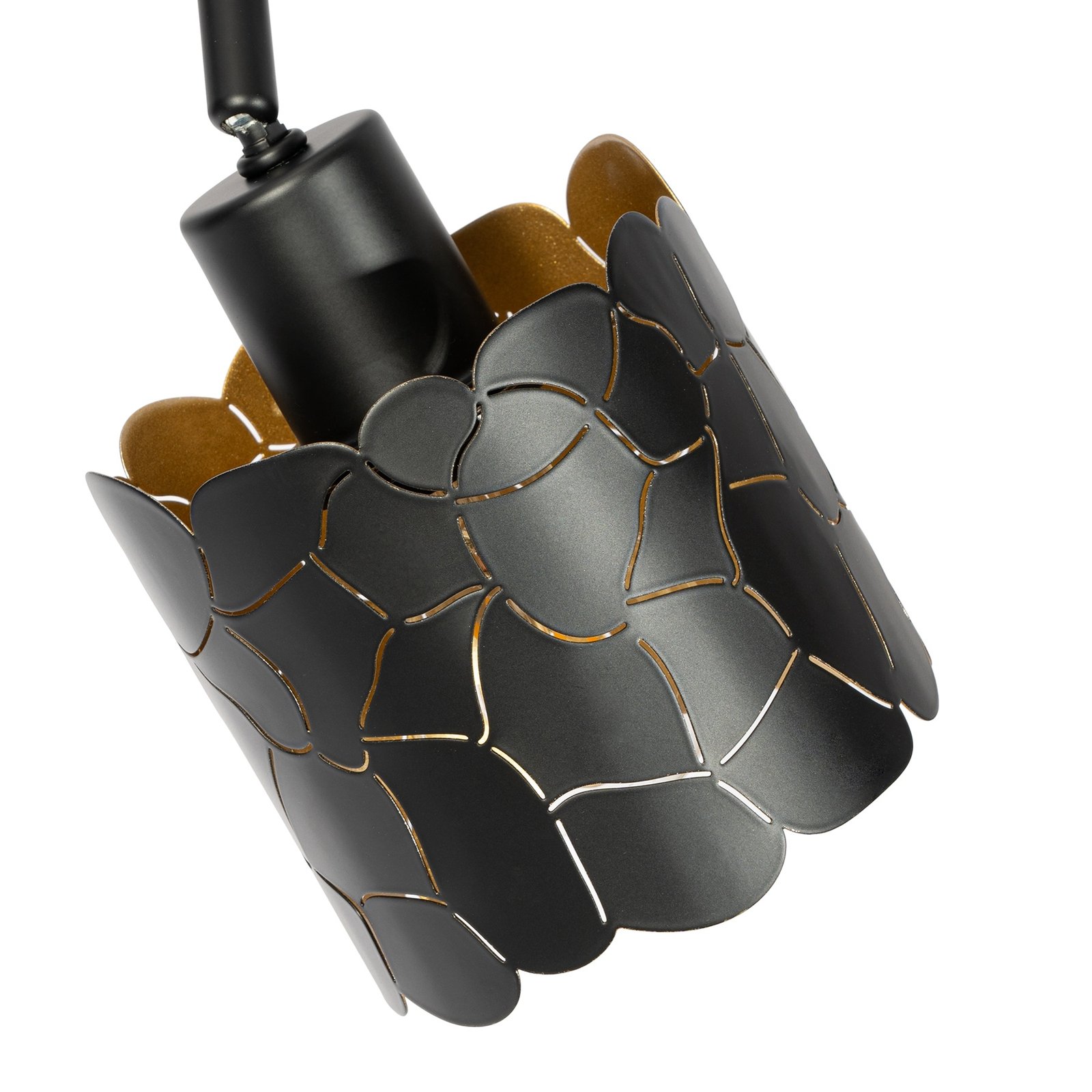 Aralena 4 Candeeiro de Teto Preto/Dourado - Lindby