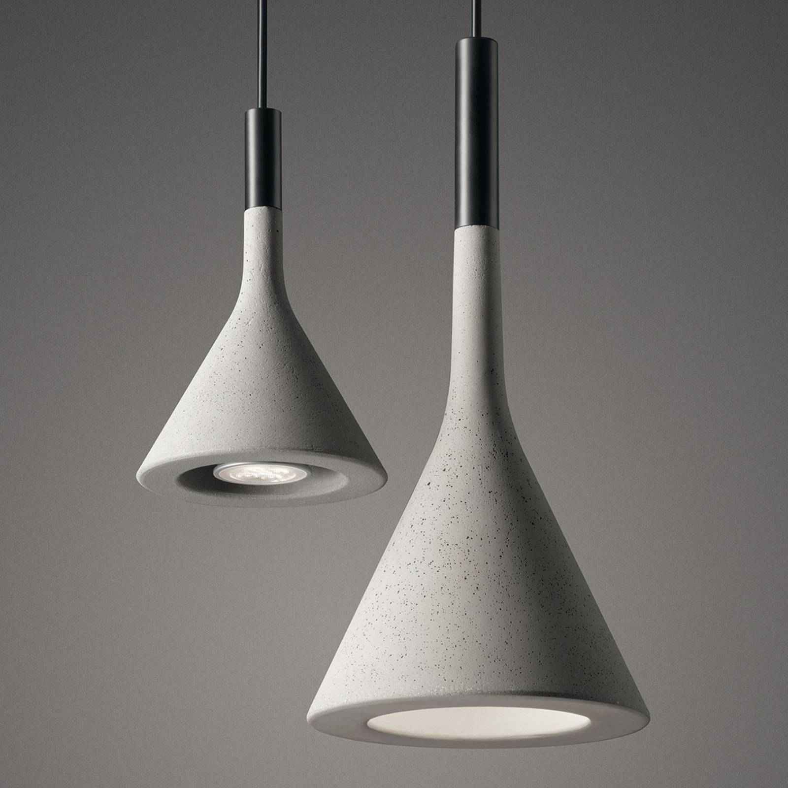 Foscarini Aplomb Mini lampa wisząca z betonu szara
