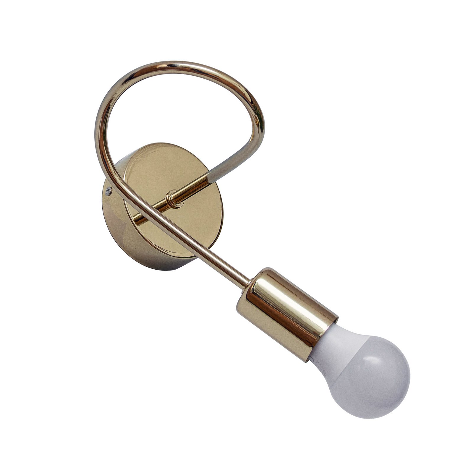 Oxford wall light, gold-coloured, metal, E27