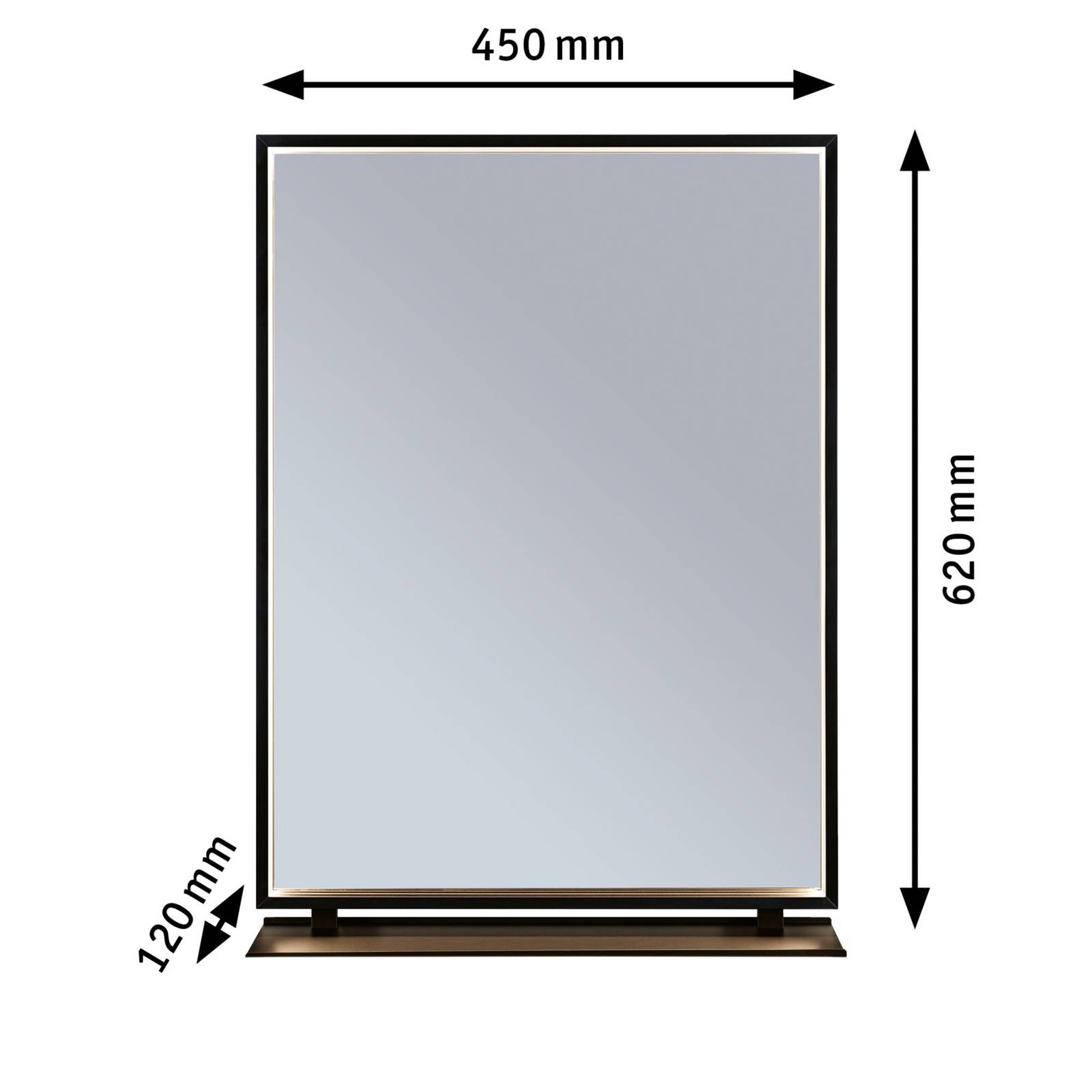 Paulmann Miro lustro LED CCT 62x45 Backlight