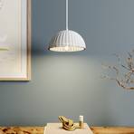 Lucande Herdis hanglamp van gips, Ø 20 cm