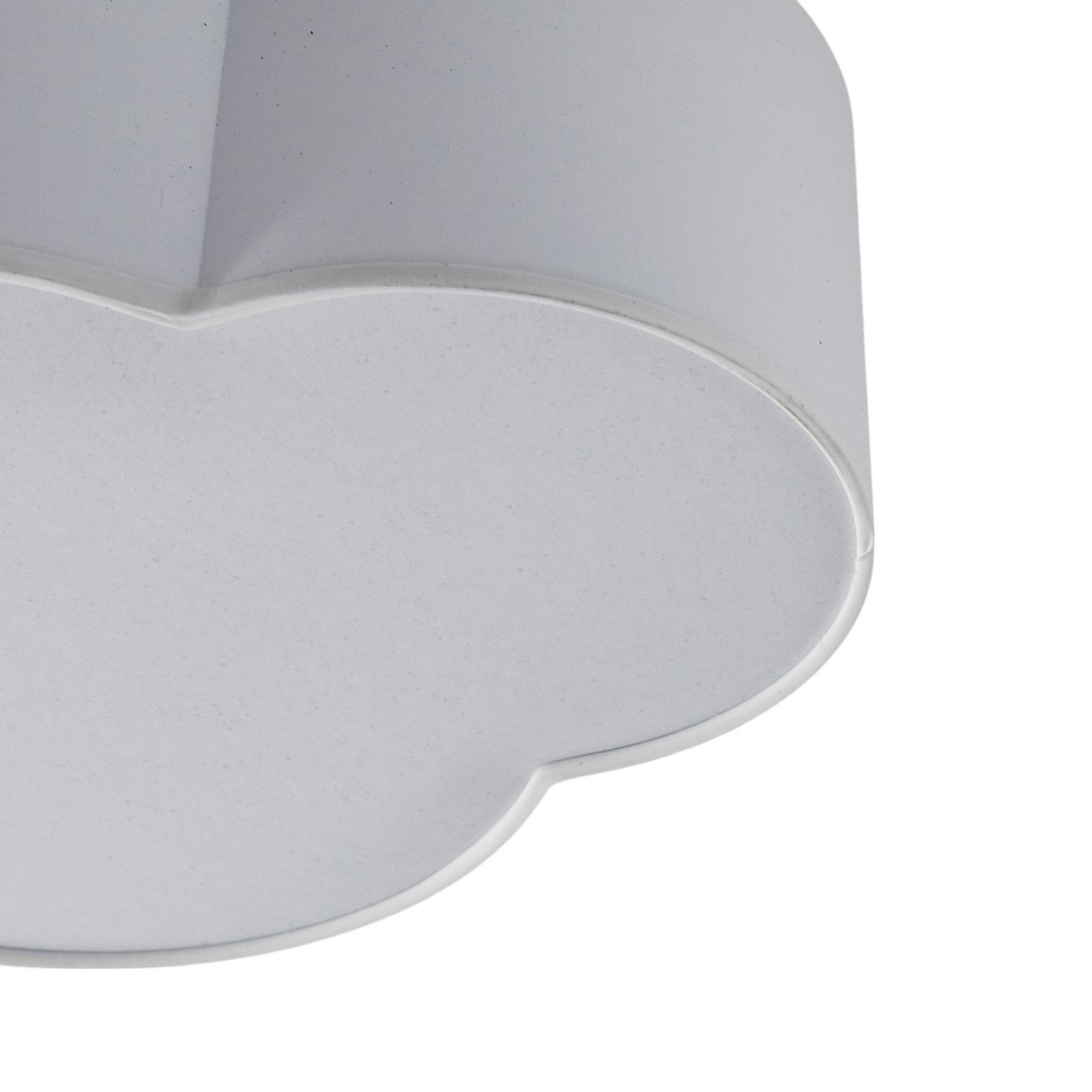 Ceiling light Cloud, textile, 41 x 31 cm, white