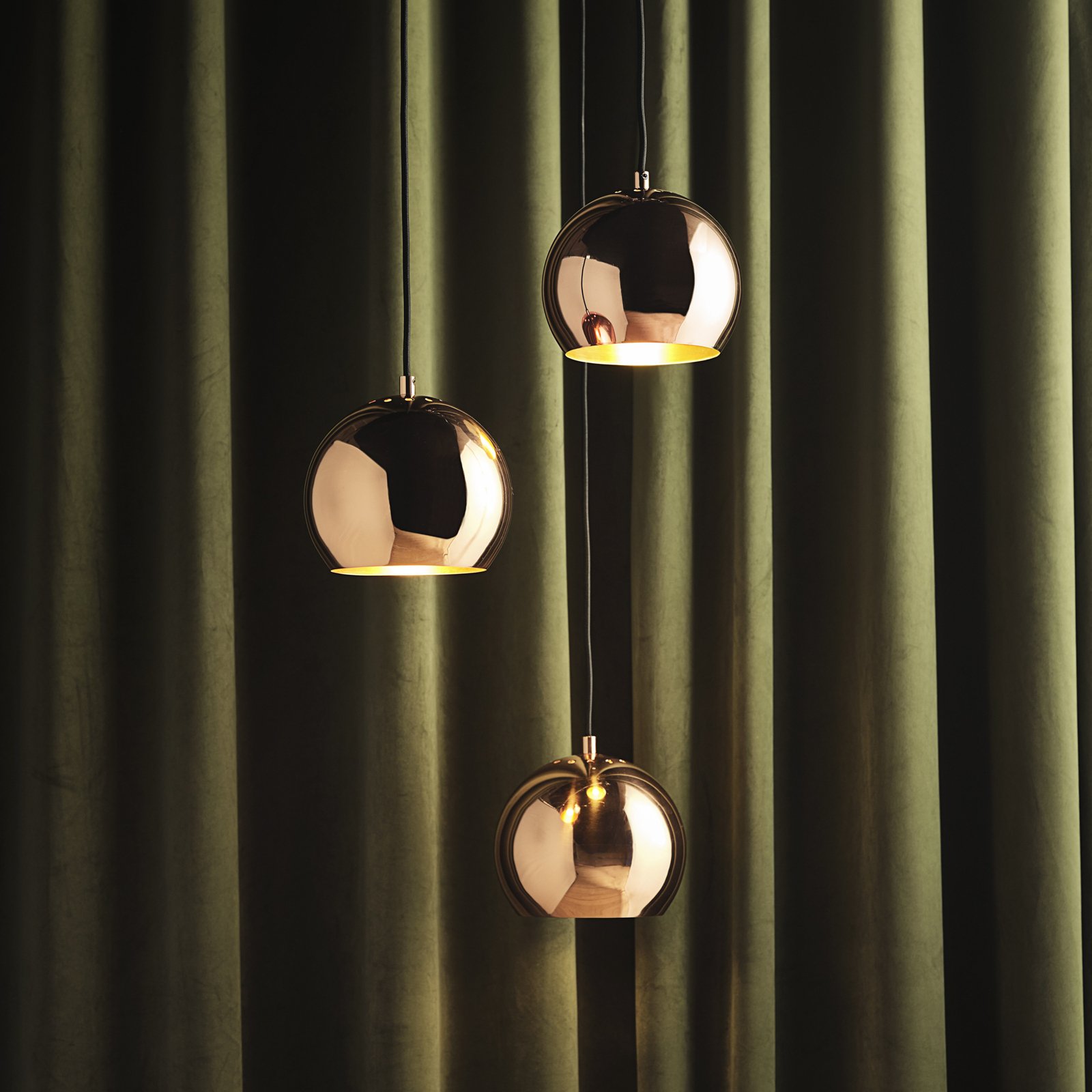 Ball Suspension Ø18 Solid Glossy Copper - Frandsen