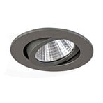 BRUMBERG downlight IP65 round switchable titanium