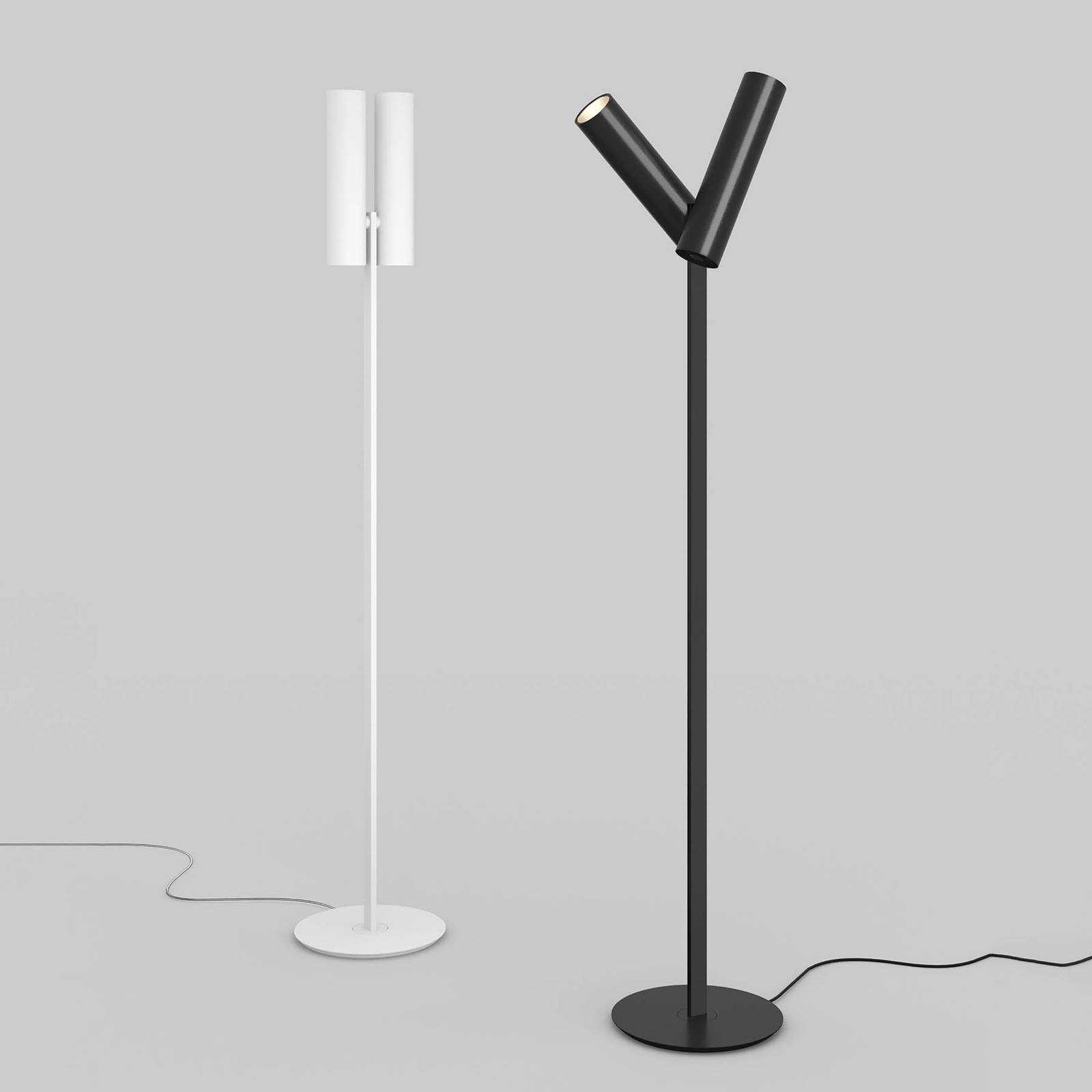 Lampa podłogowa Rotaliana Tobu F1, 3000K, 20°, czarny