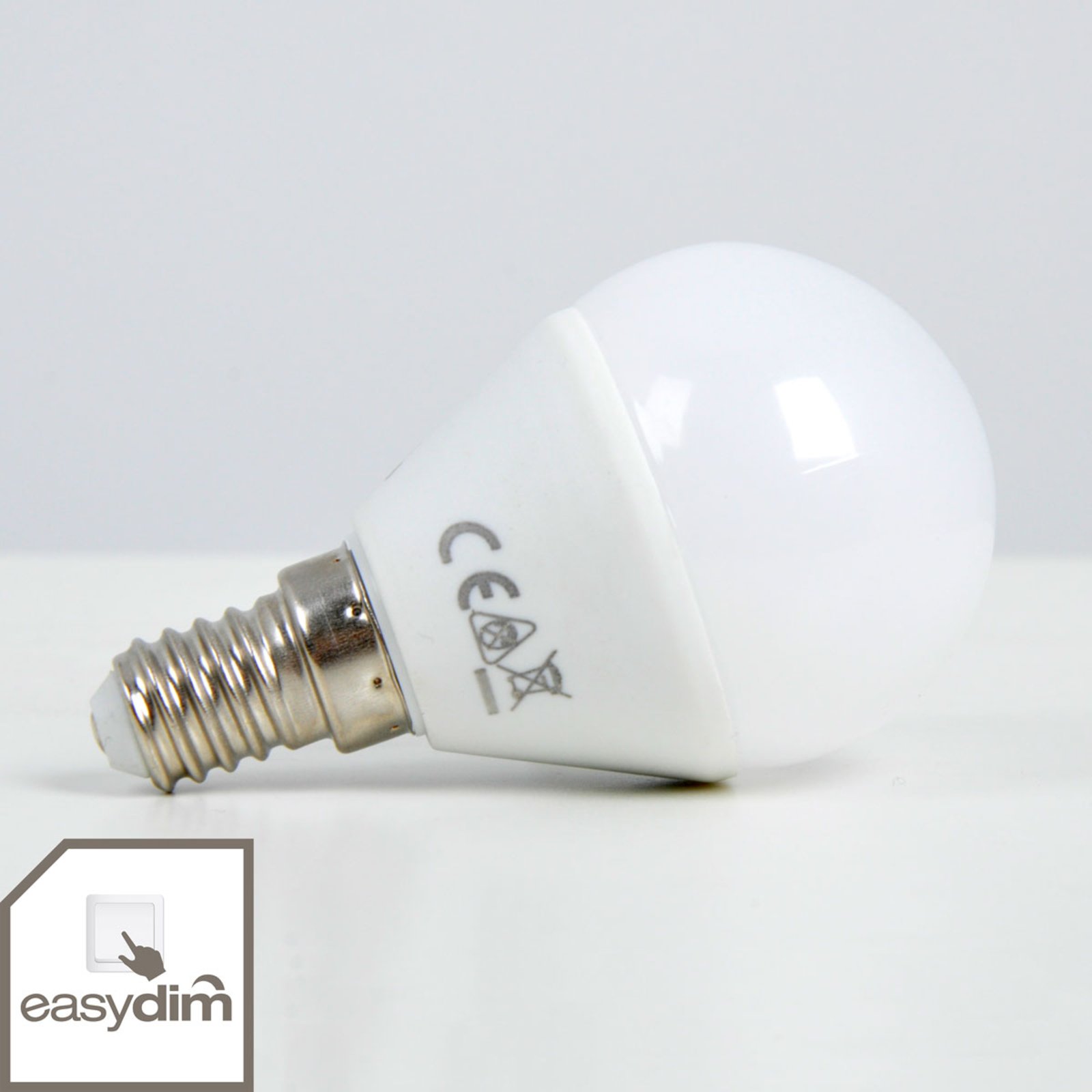Lampadina LED goccia E14 5W, bianco caldo, easydim