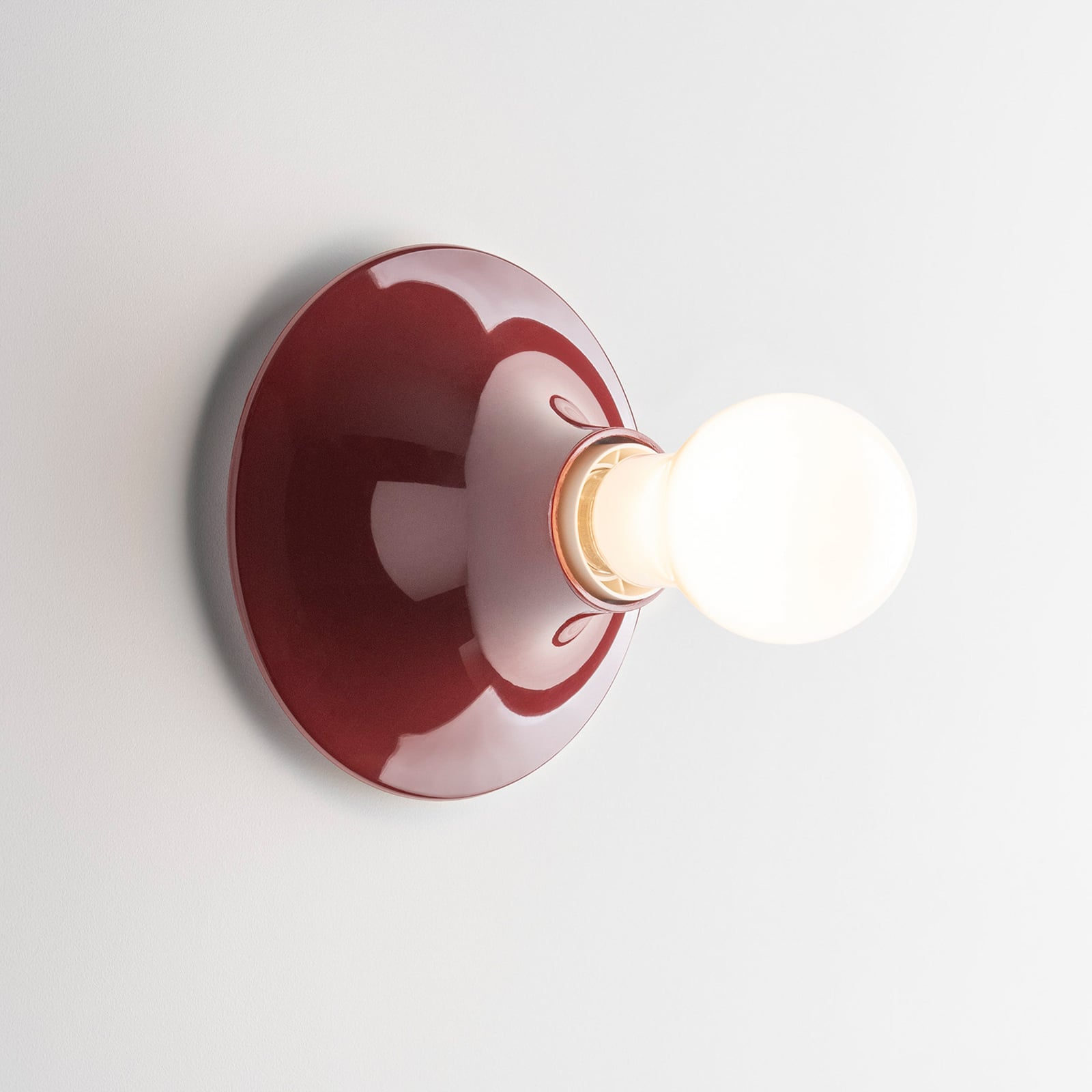 Artemide Deckenleuchte Teti, rubinrot, Ø 14 cm, E27
