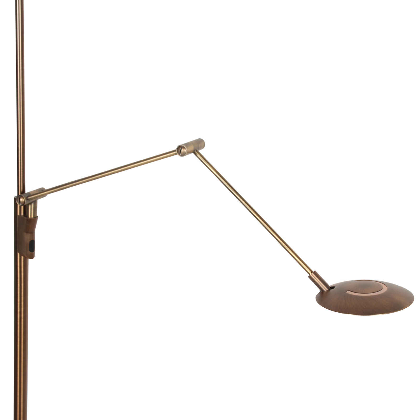 LED vloerlamp Zenith 2 brons, leeslamp, CCT, afstandsbediening