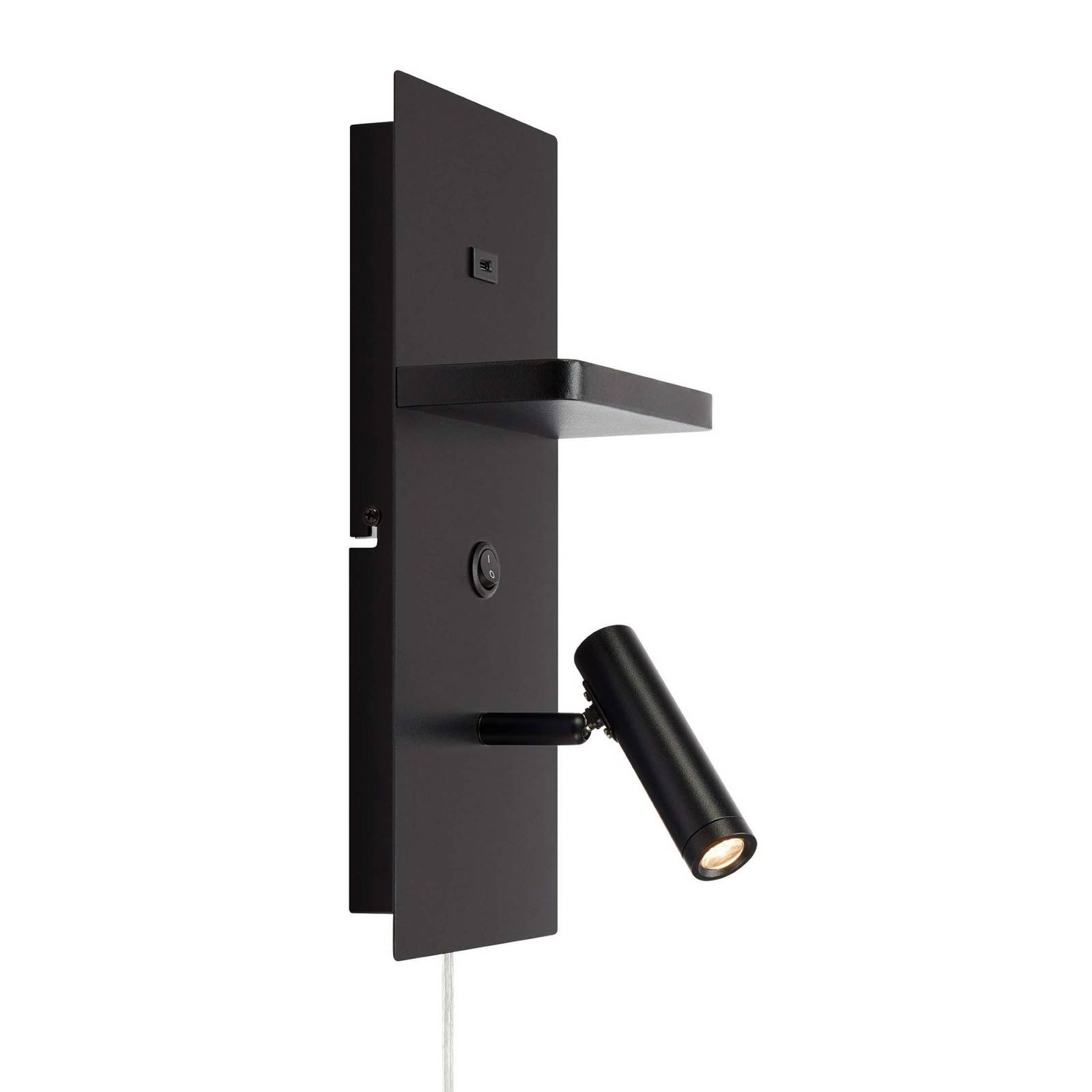 LED-Wandleuchte Carica, schwarz, Höhe 34 cm, Metall günstig online kaufen