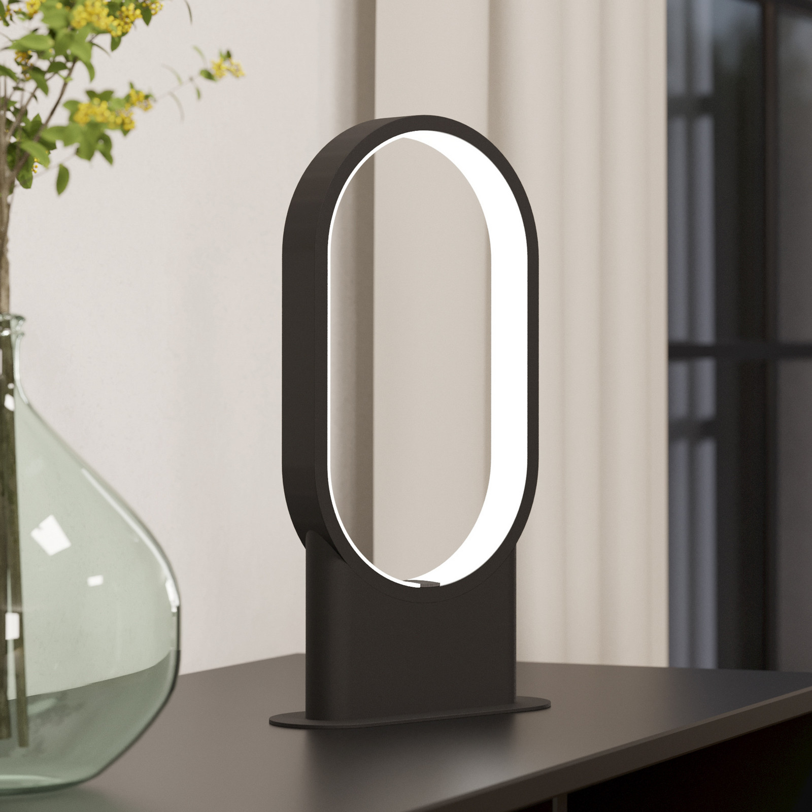 EGLO Codriales lampă de masă LED pe negru - Camera de zi / sufragerie - modern - negru alb - Metal