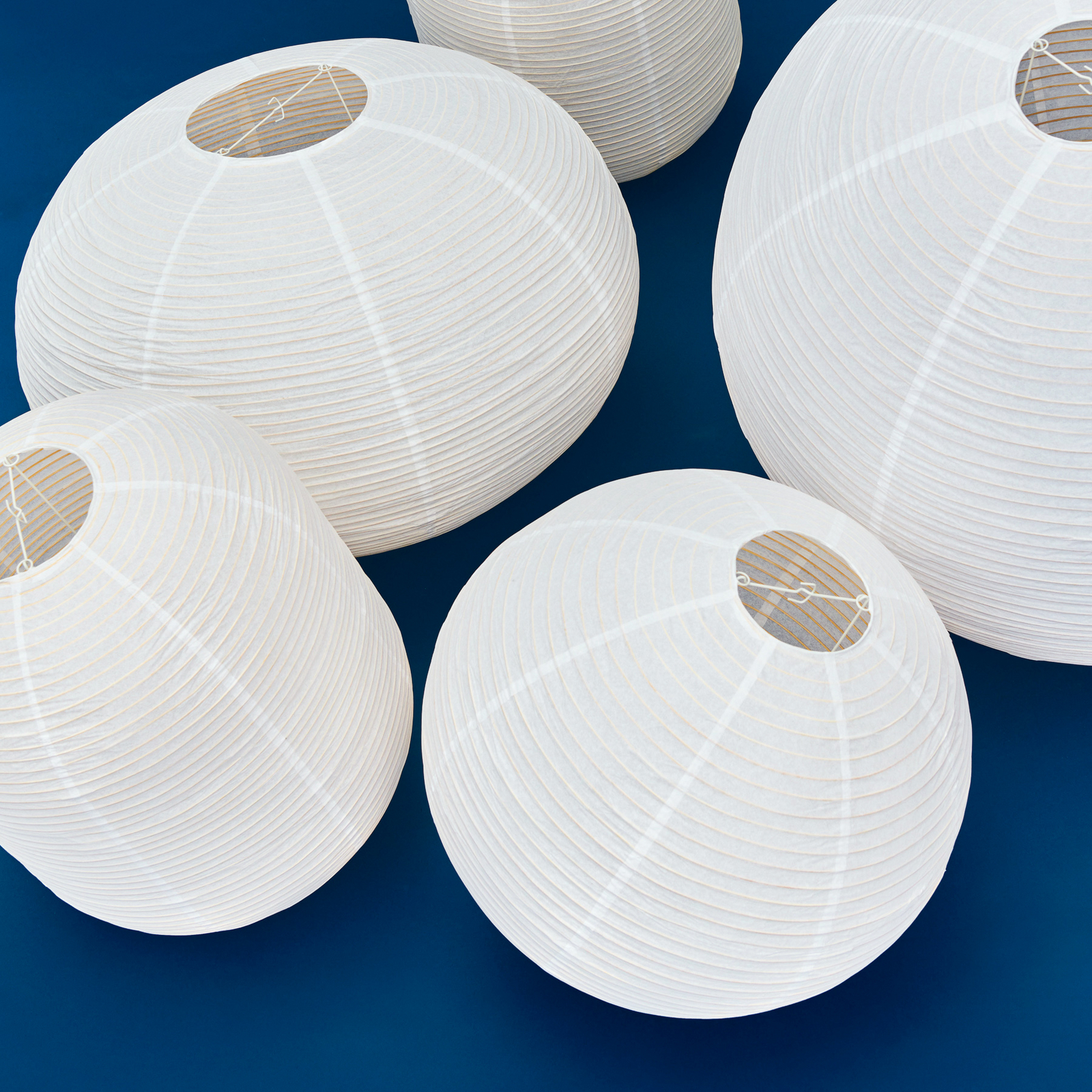 Abat-jour Paper Shade Oblong, blanc, Ø 42 cm - HAY