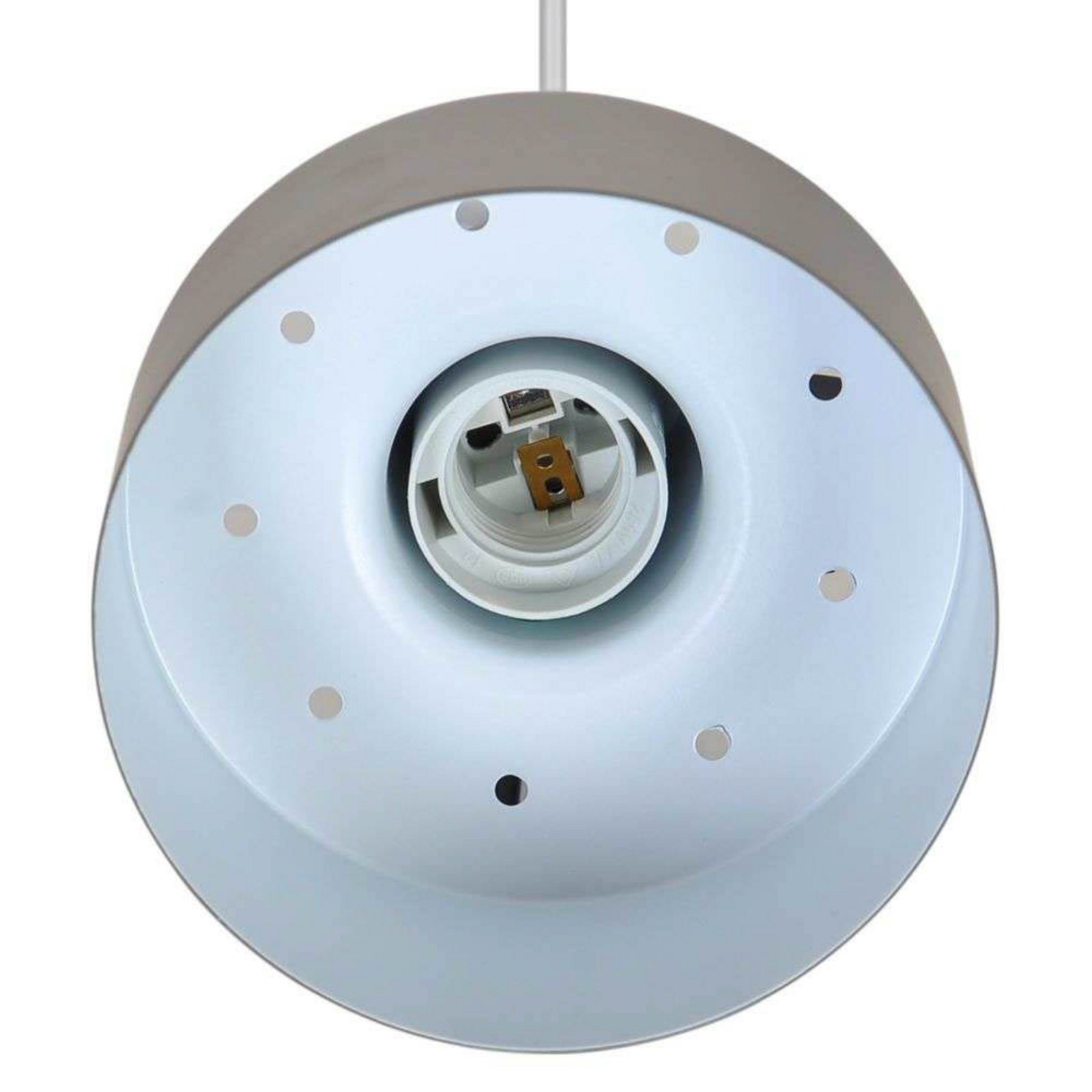 Hanglamp Matis, lichtbruin, Ø 13 cm, metaal