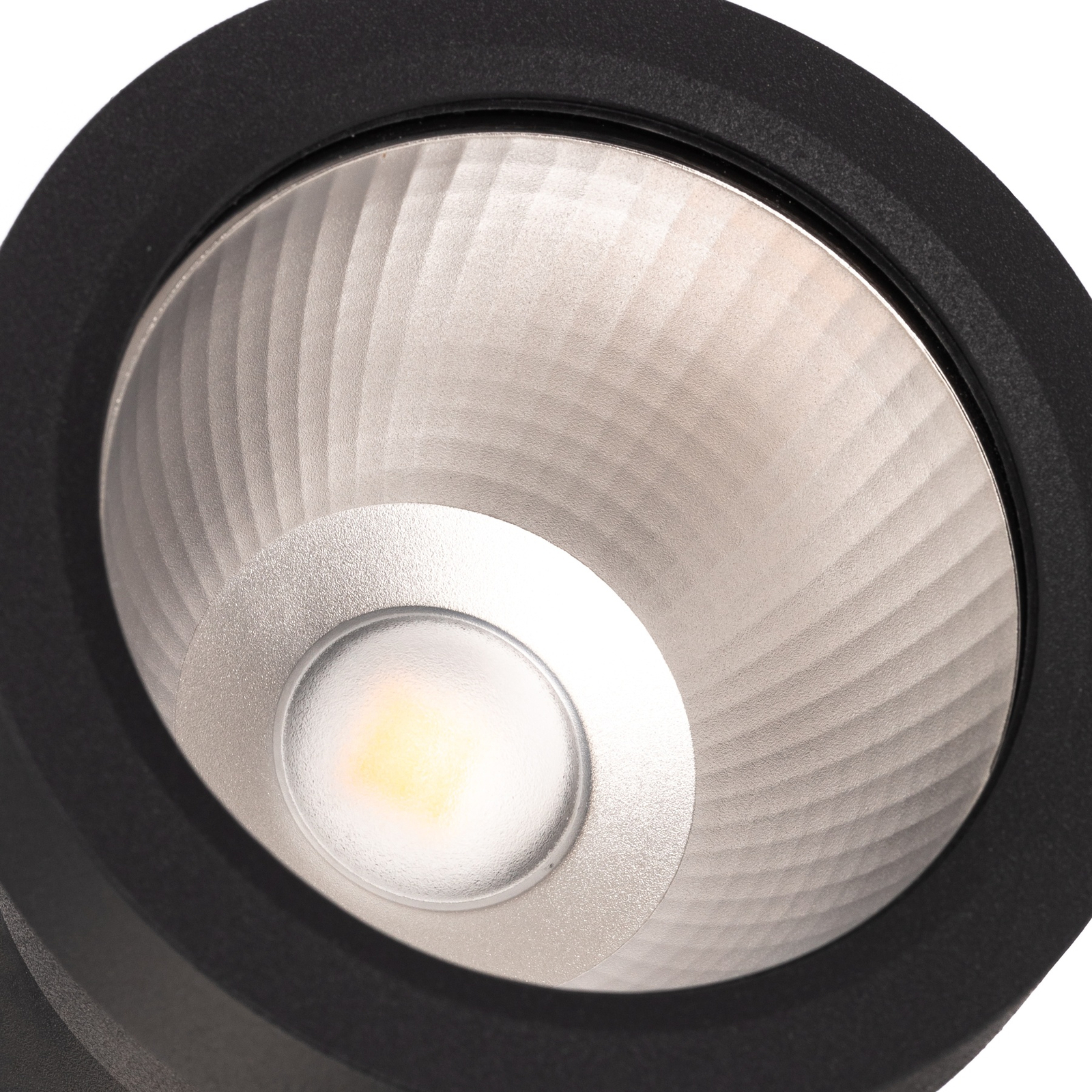 BEGA LED outdoor spotlight 85009, graphite, cast aluminium, plug