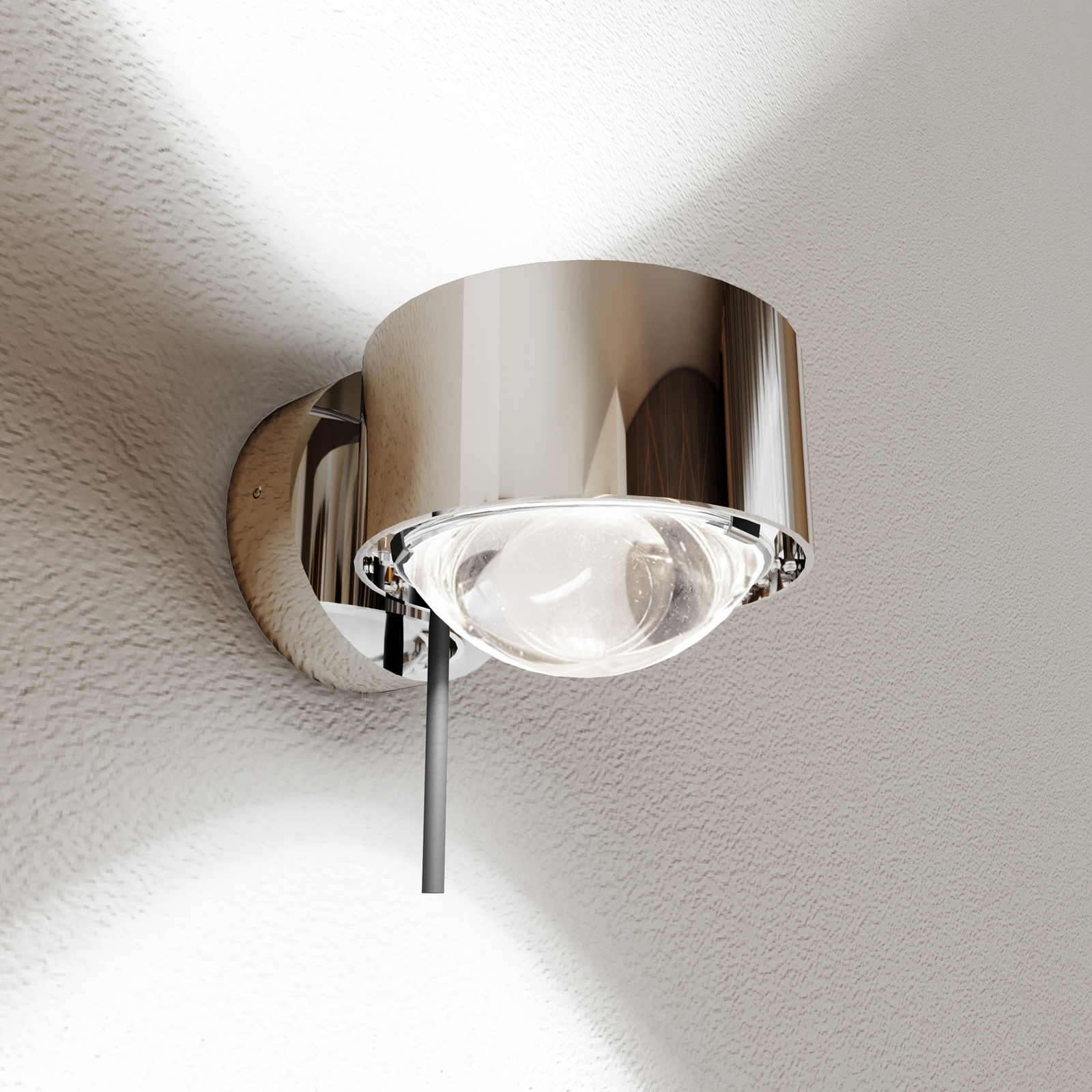 Puk! 80 Wall Avantgarde LED spot HV 2 x lens clear