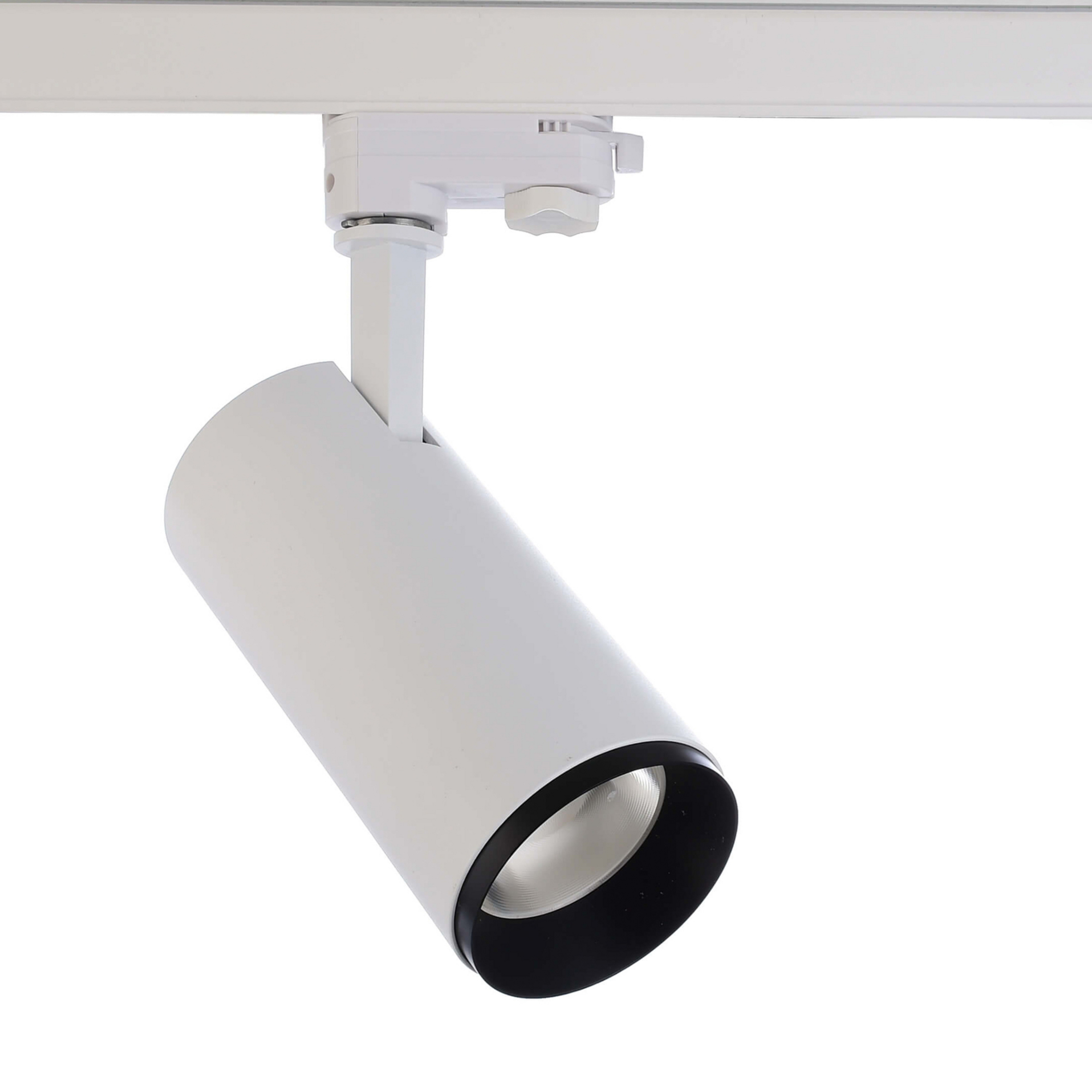 Spot LED sur rail Lucea triphasé 20 W blanc