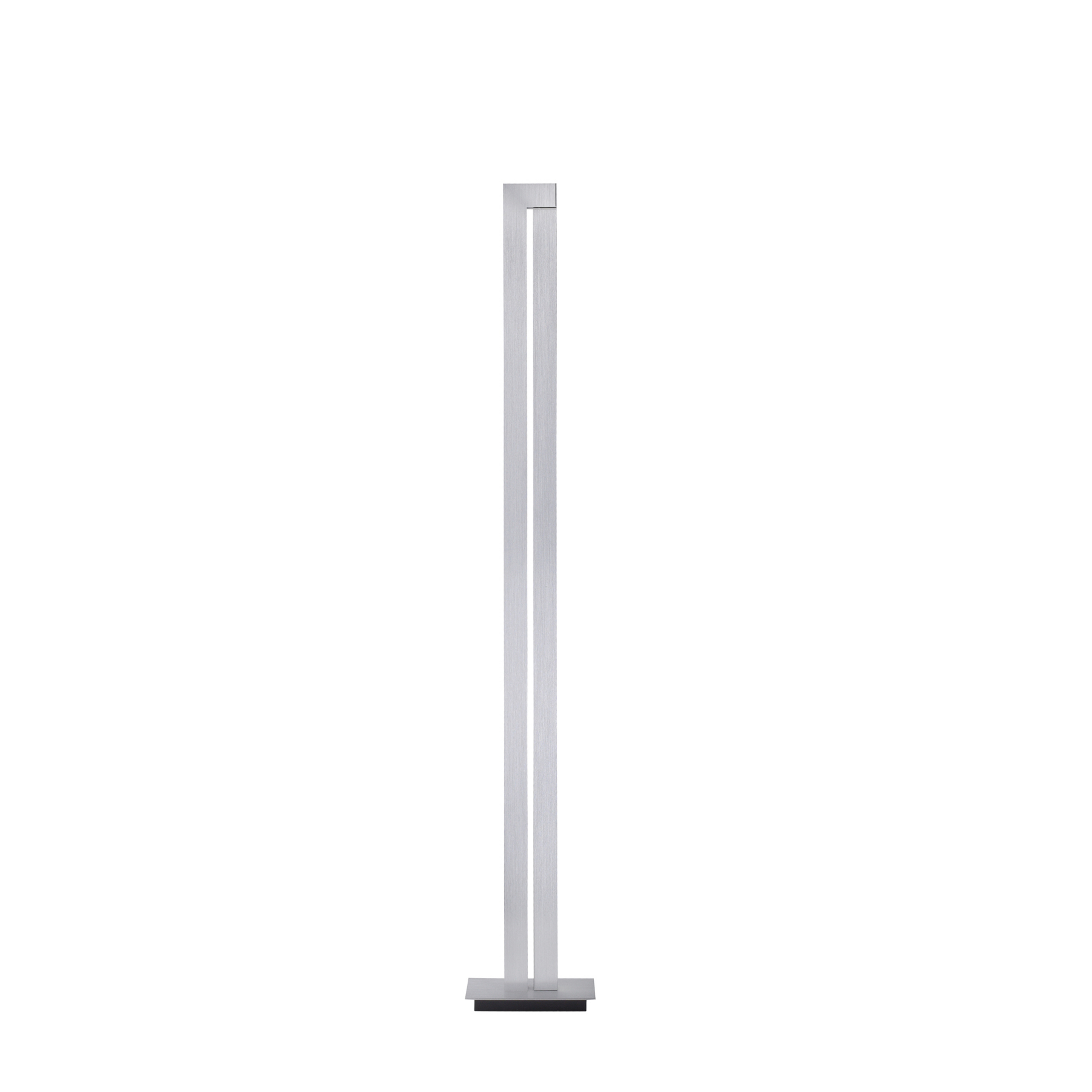 LED-Stehlampe PURE Lines, silber, Fernbedienung, 140 cm