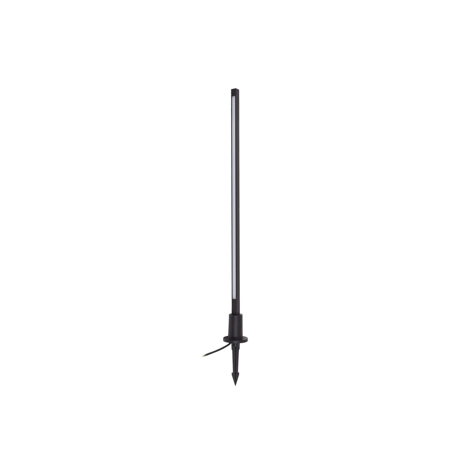 Lindby LED φως διαδρόμου Neano, 80 cm, μαύρο, μέταλλο, IP65