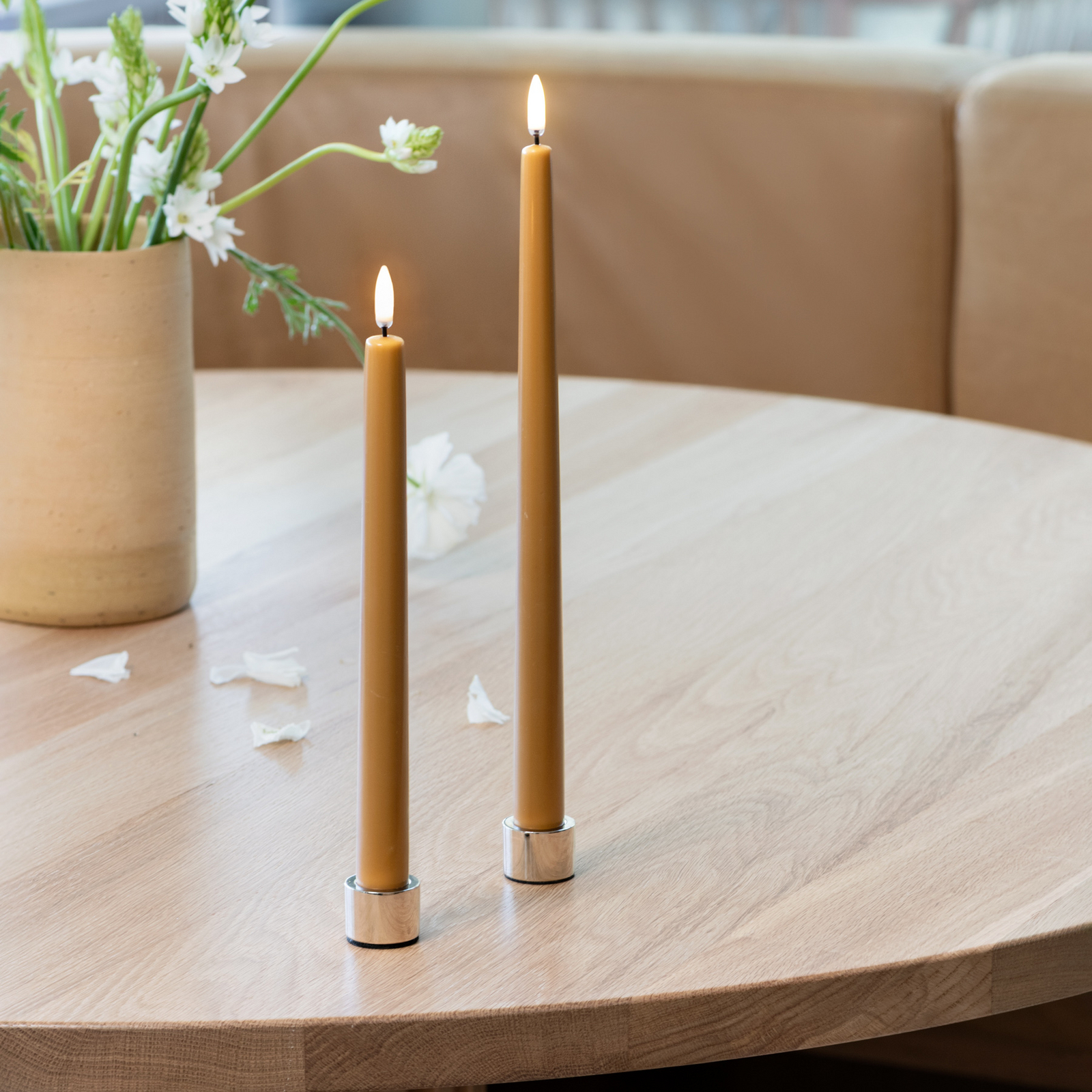 TAPER LED-kaars 2 stuks, wild honey, hoogte 32 cm - Uyuni Lighting