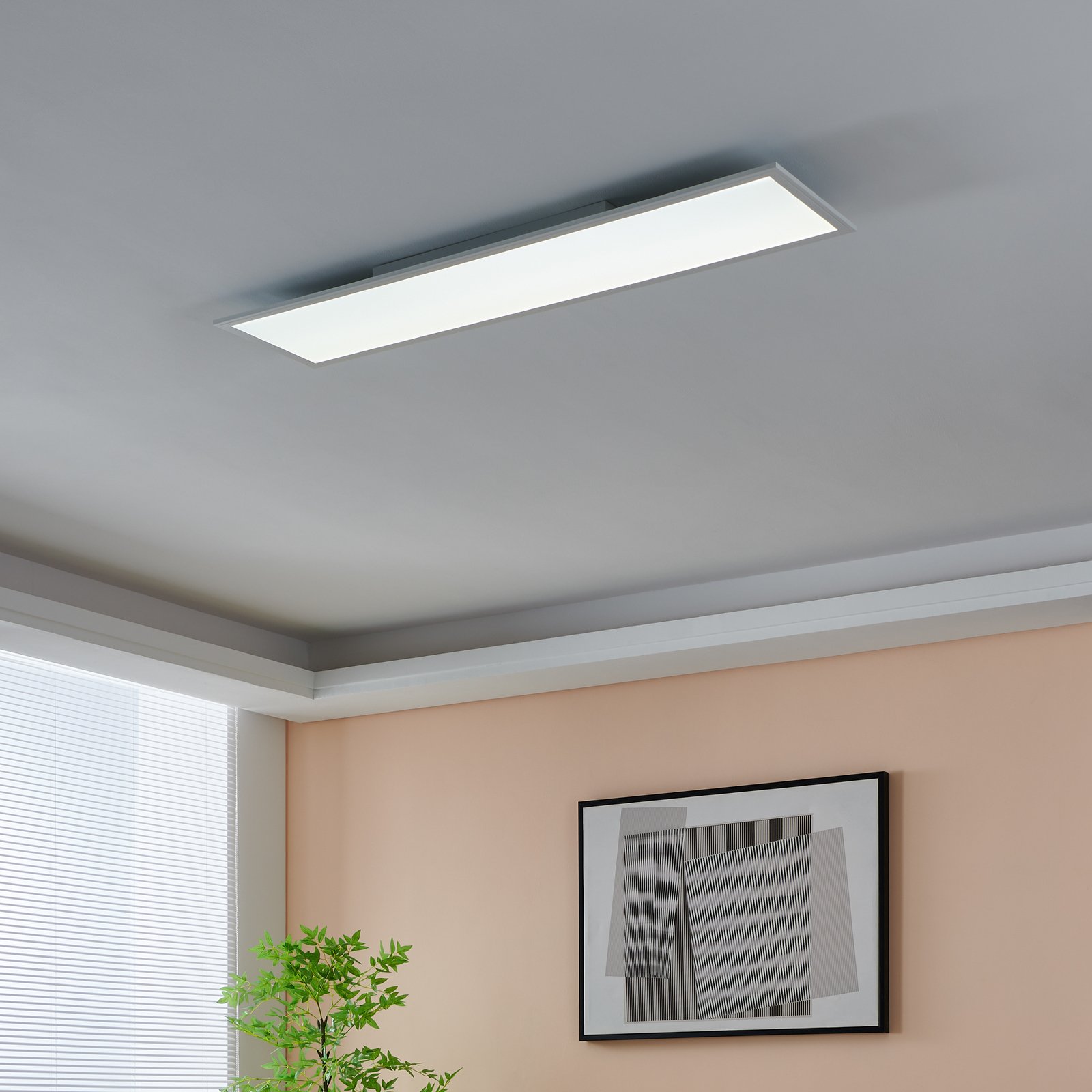 EGLO connect Salobrena-Z LED-Deckenlampe, 120x30cm, weiß