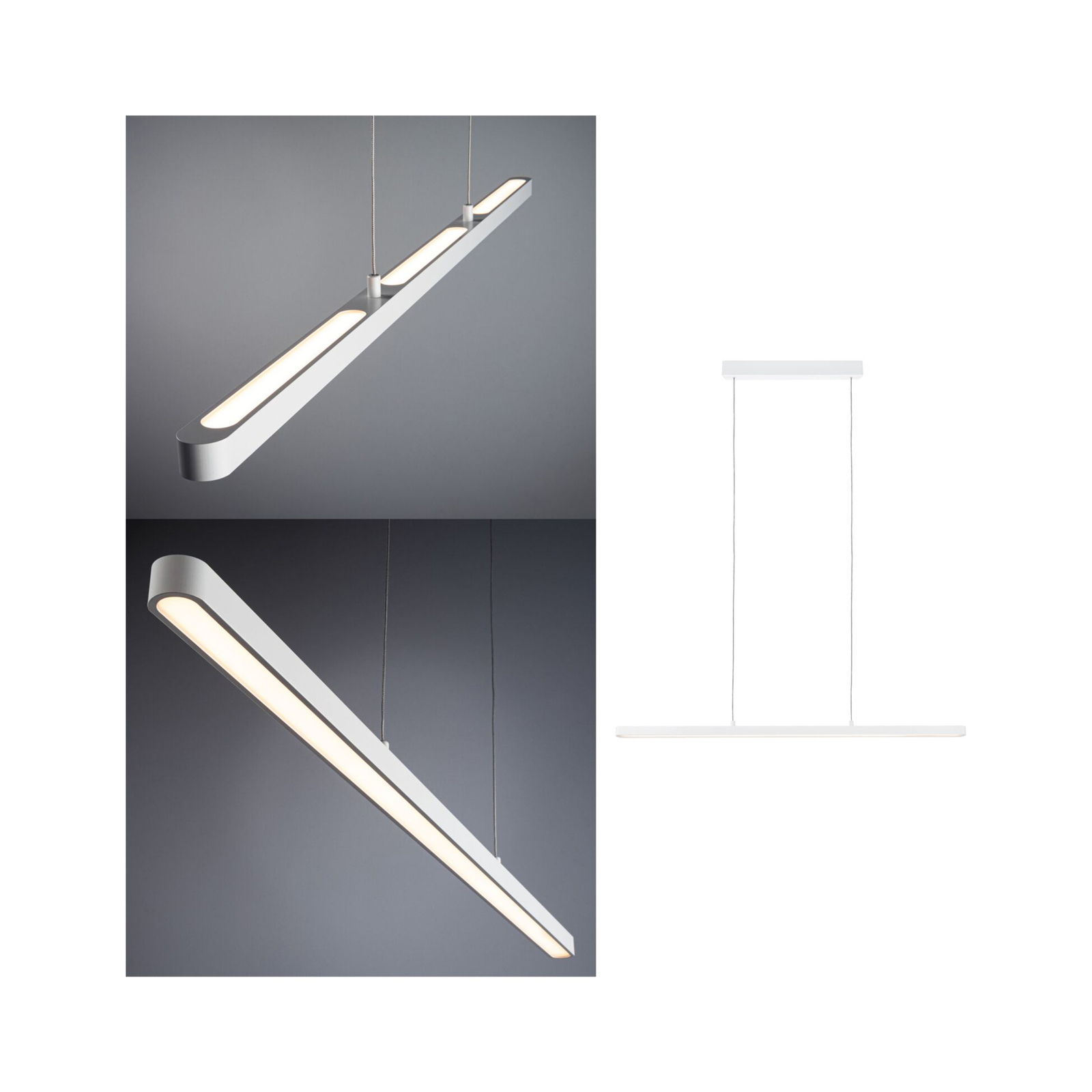 Paulmann Lento LED Suspension, blanc, intensité variable, Up-&Downlight