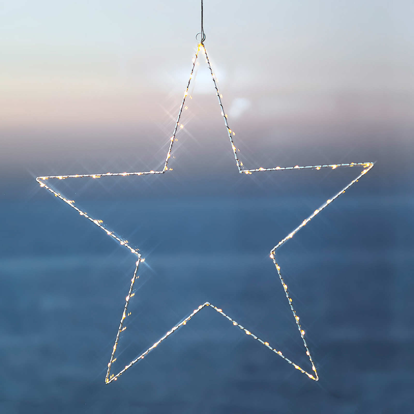 Liva Star -LED-koristevalaisin, valkoinen, 70 cm