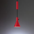 TECNOLUMEN Eleu - Candeeiro suspenso LED, vermelho