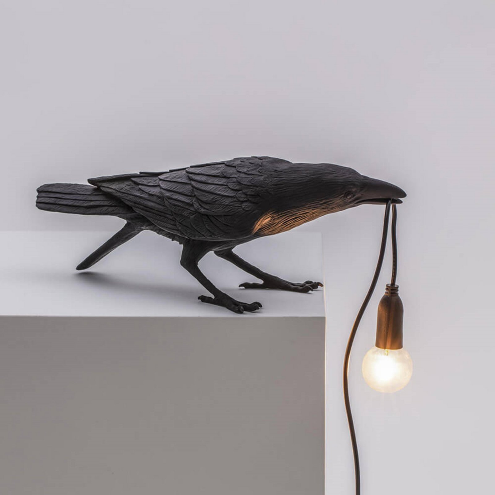 Bird Lamp Playing Bordslampa Svart - Seletti