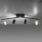 PURE Mira ceiling lamp 4-bulb remote control CCT