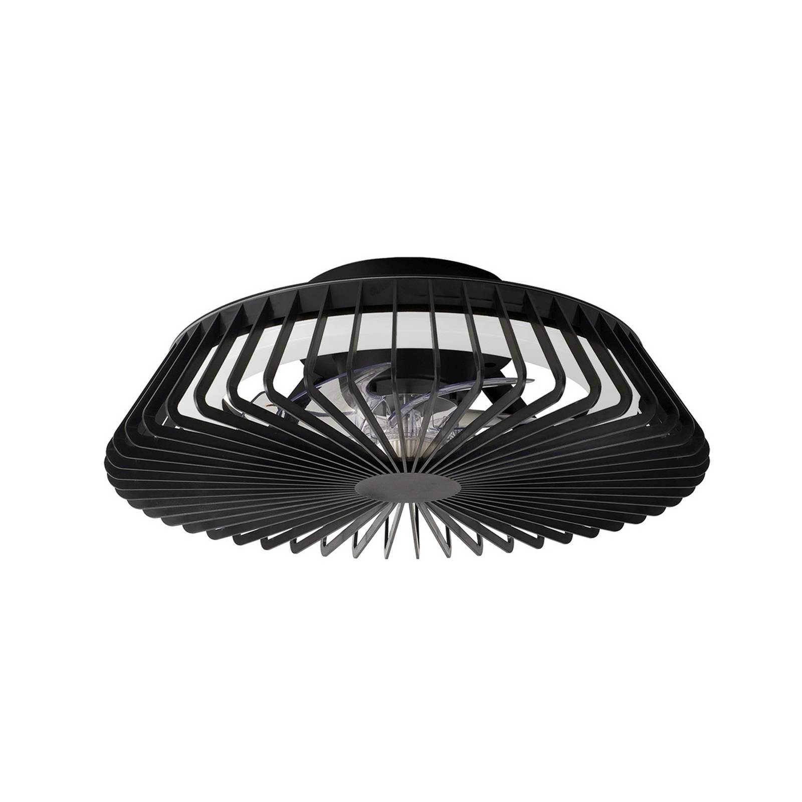 LED-Deckenventilator Himalaya Mini, schwarz, DC, leise, CCT
