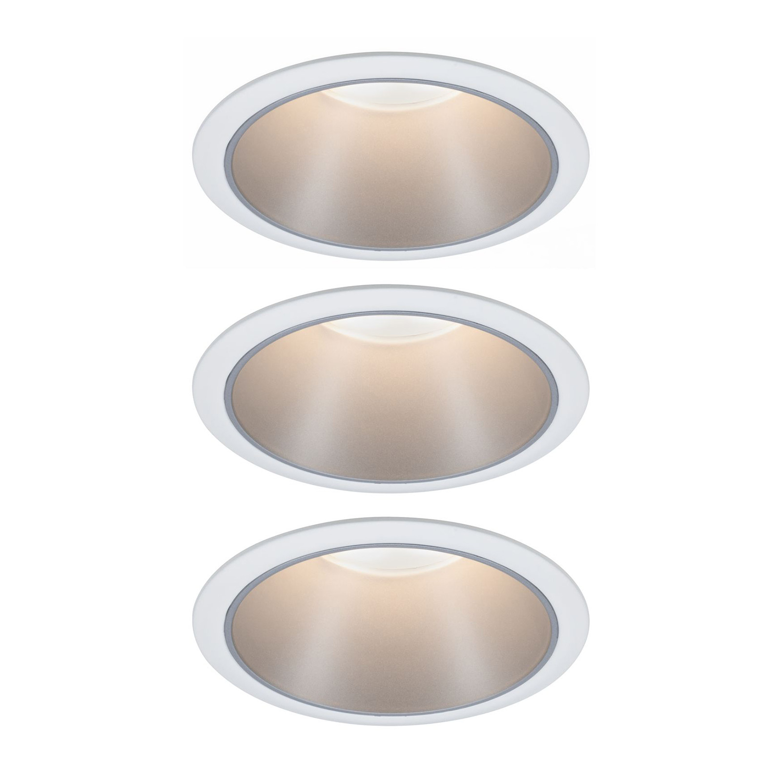 Paulmann Cole LED προβολέας ασημί-λευκό σετ 3 τεμαχίων
