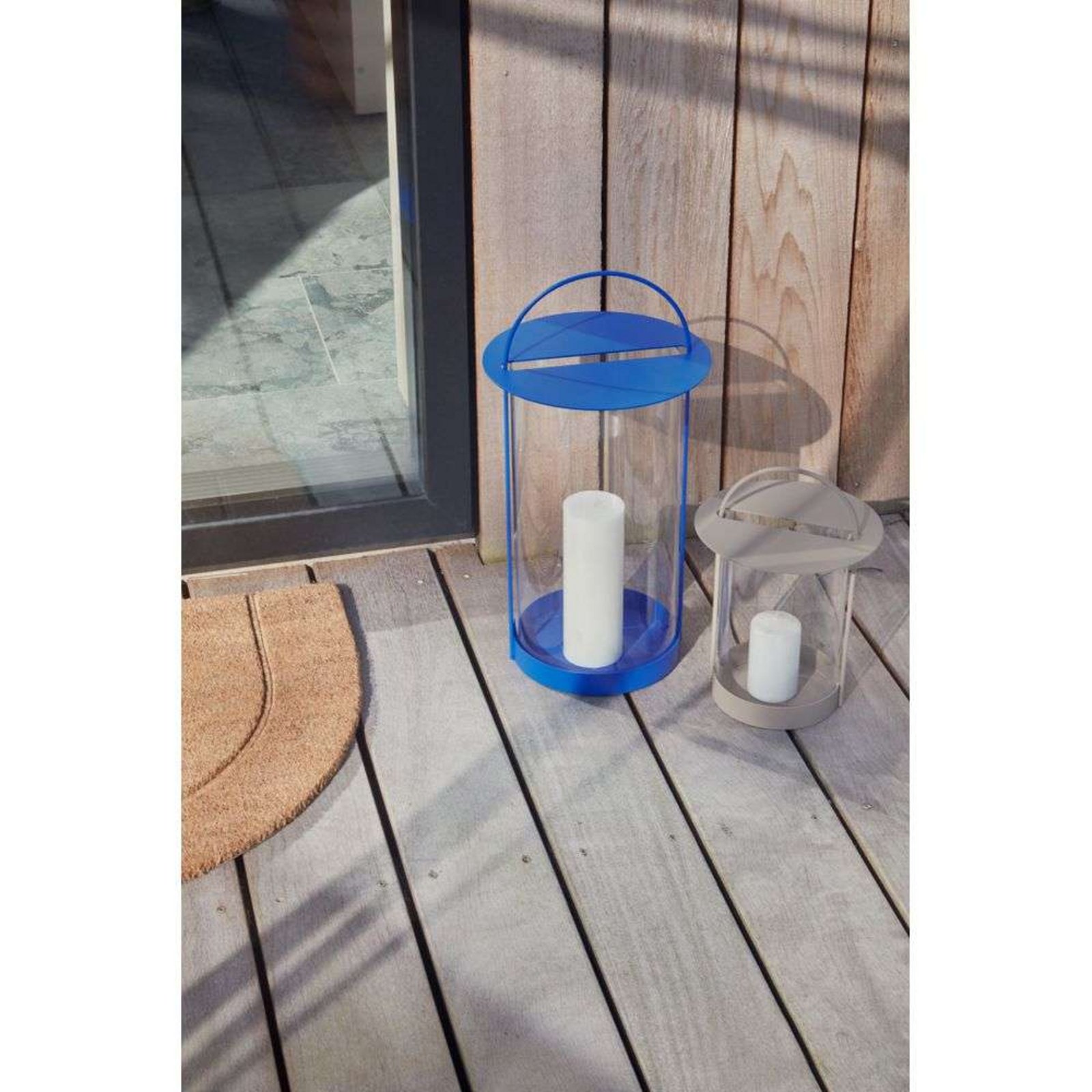 Maki Lantern Large Optic Blue - OYOY Living Design