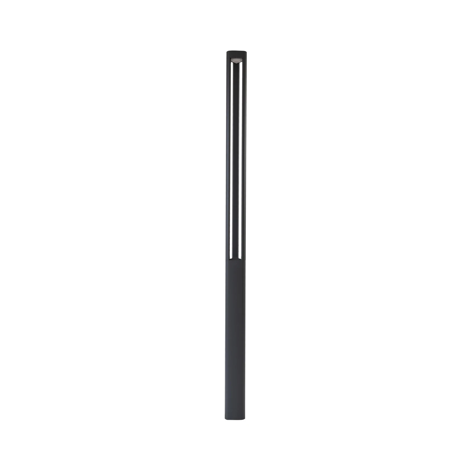 Candeeiro exterior LED Lucande Pirron, 230 cm, antracite, IP65