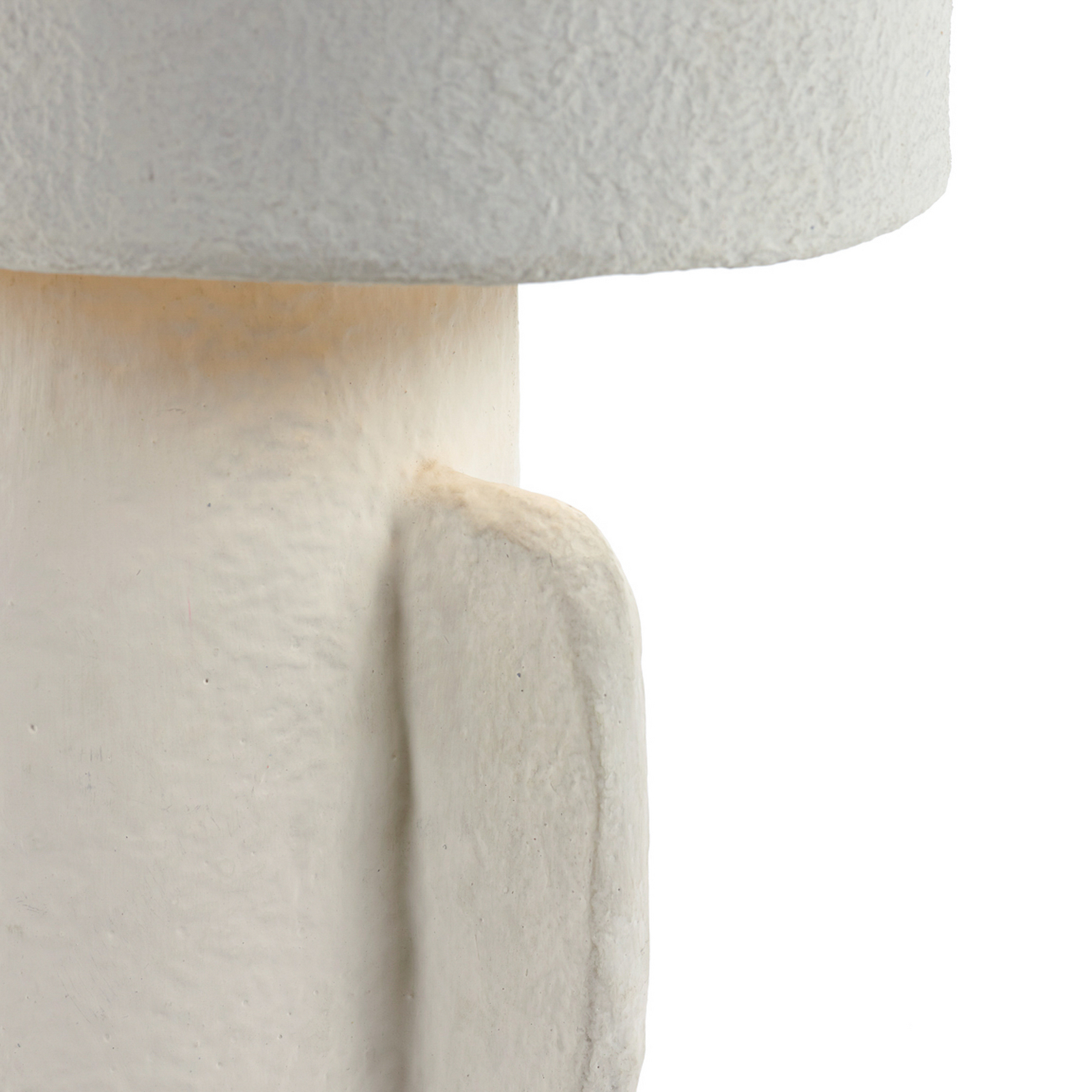 01 S WHITE EARTH bordlampe, hvid, papmaché, højde 47 cm, E27 – Serax
