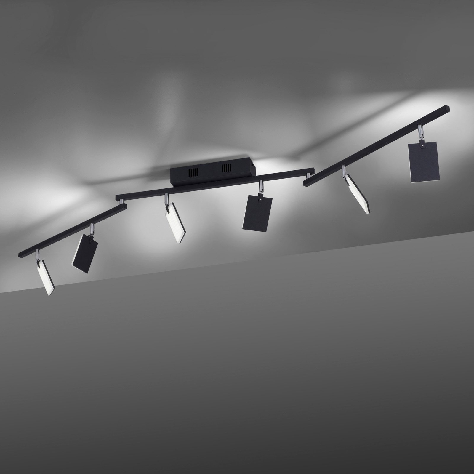 Mira Deckenlampe, black pearl, 6-flammig, Remote, CCT - PURE Mira Deckenlampe, black pearl, 6-flammig, Remote, CCT - PURE