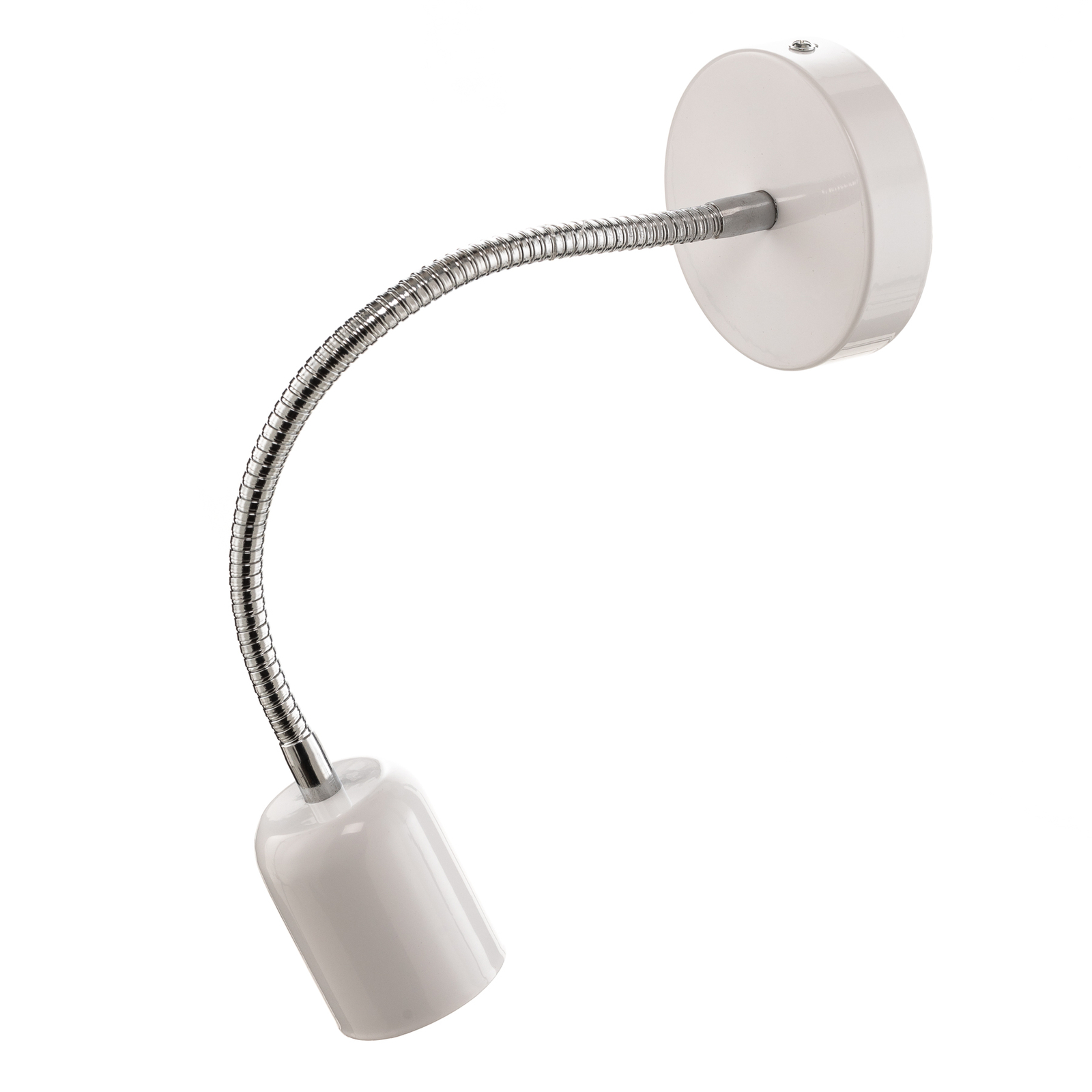 Vegglampe Maxi med fleksibel arm, hvit